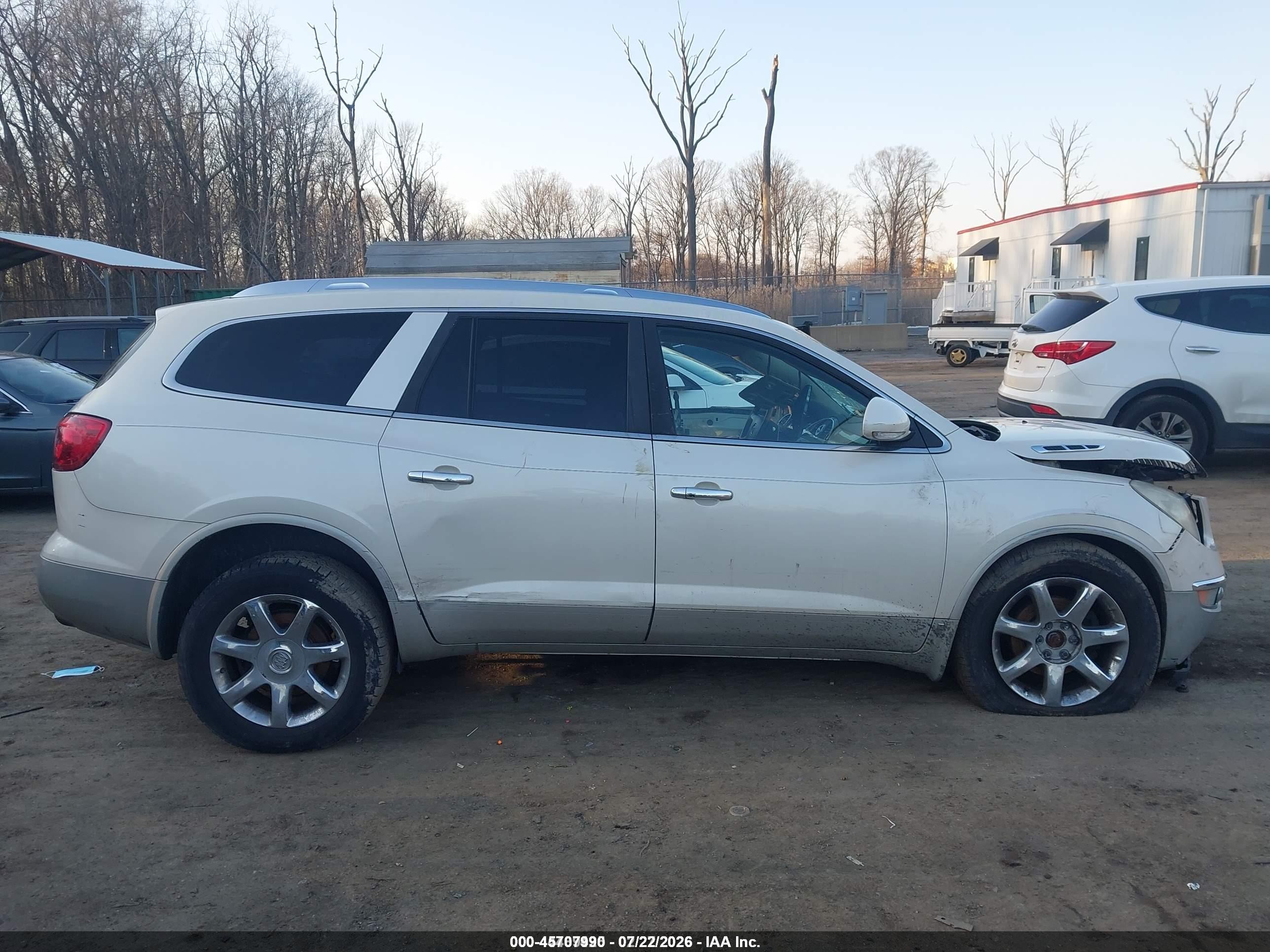 2008 Buick Enclave Cxl White vin: 5GAEV23728J267045