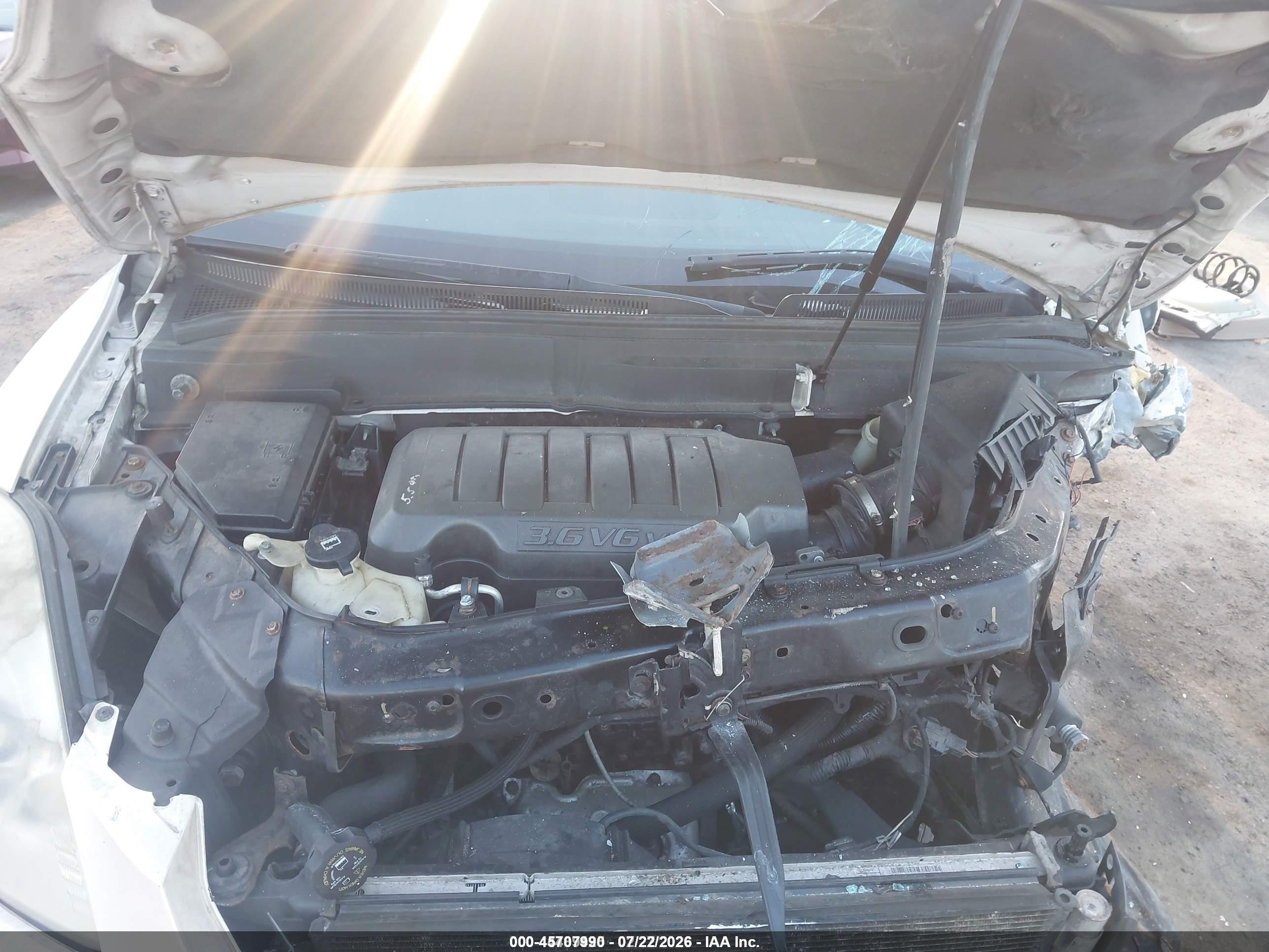 2008 Buick Enclave Cxl White vin: 5GAEV23728J267045