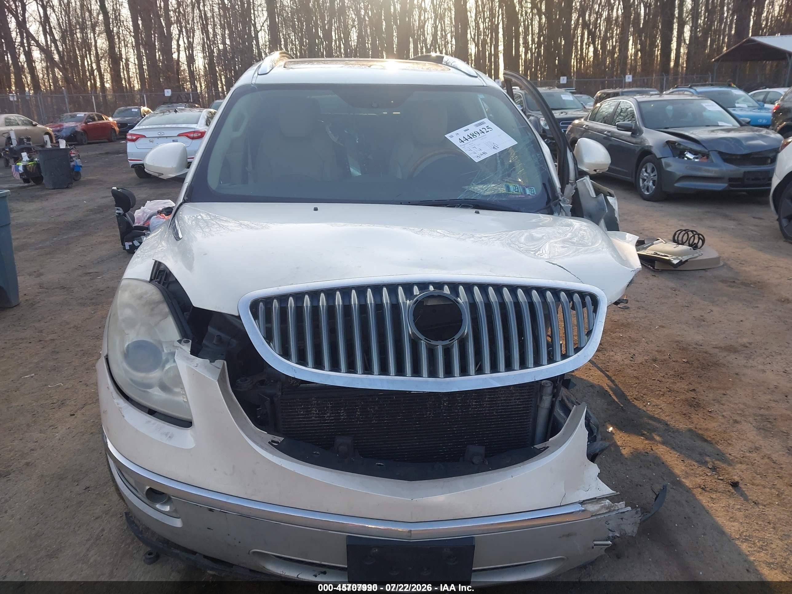 2008 Buick Enclave Cxl White vin: 5GAEV23728J267045