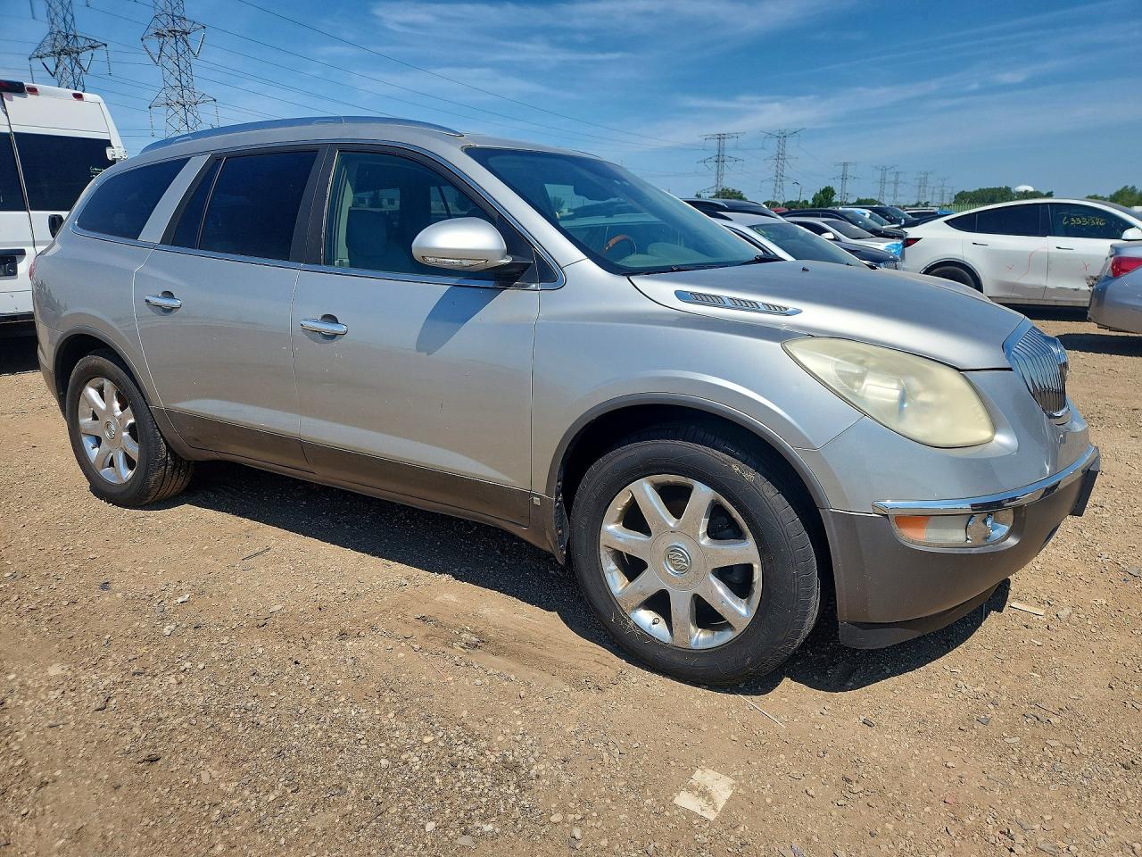 2008 Buick Enclave Cxl Silver vin: 5GAEV23748J185415