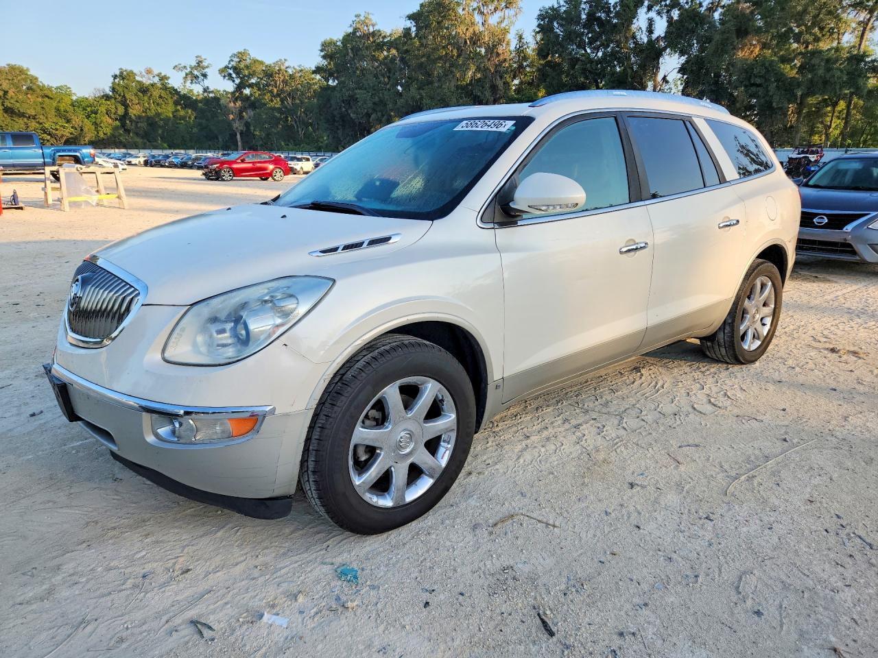 2008 Buick Enclave Cxl White vin: 5GAEV23748J201158