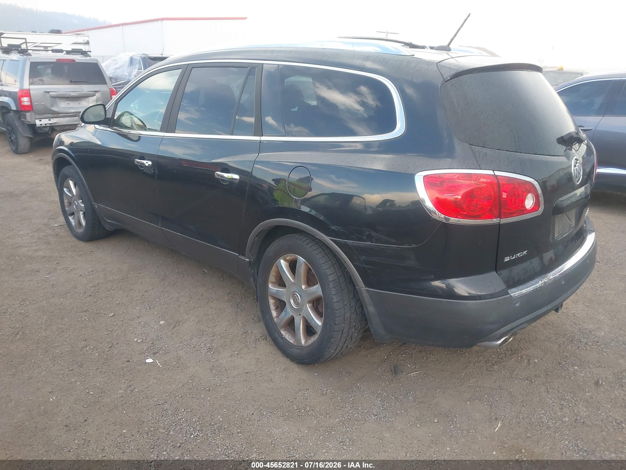 2008 Buick Enclave Cxl Black vin: 5GAEV23748J235391