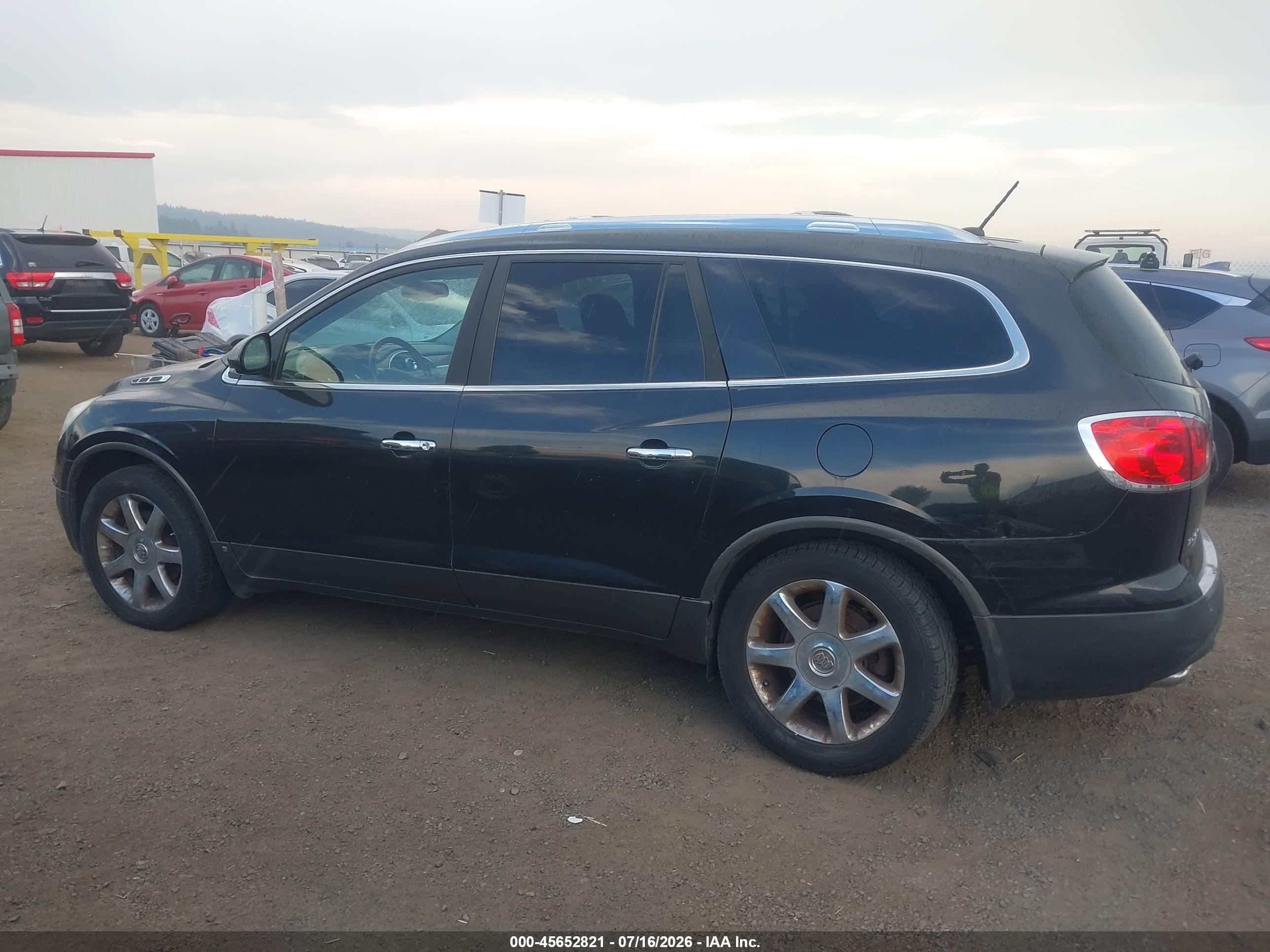 2008 Buick Enclave Cxl Black vin: 5GAEV23748J235391