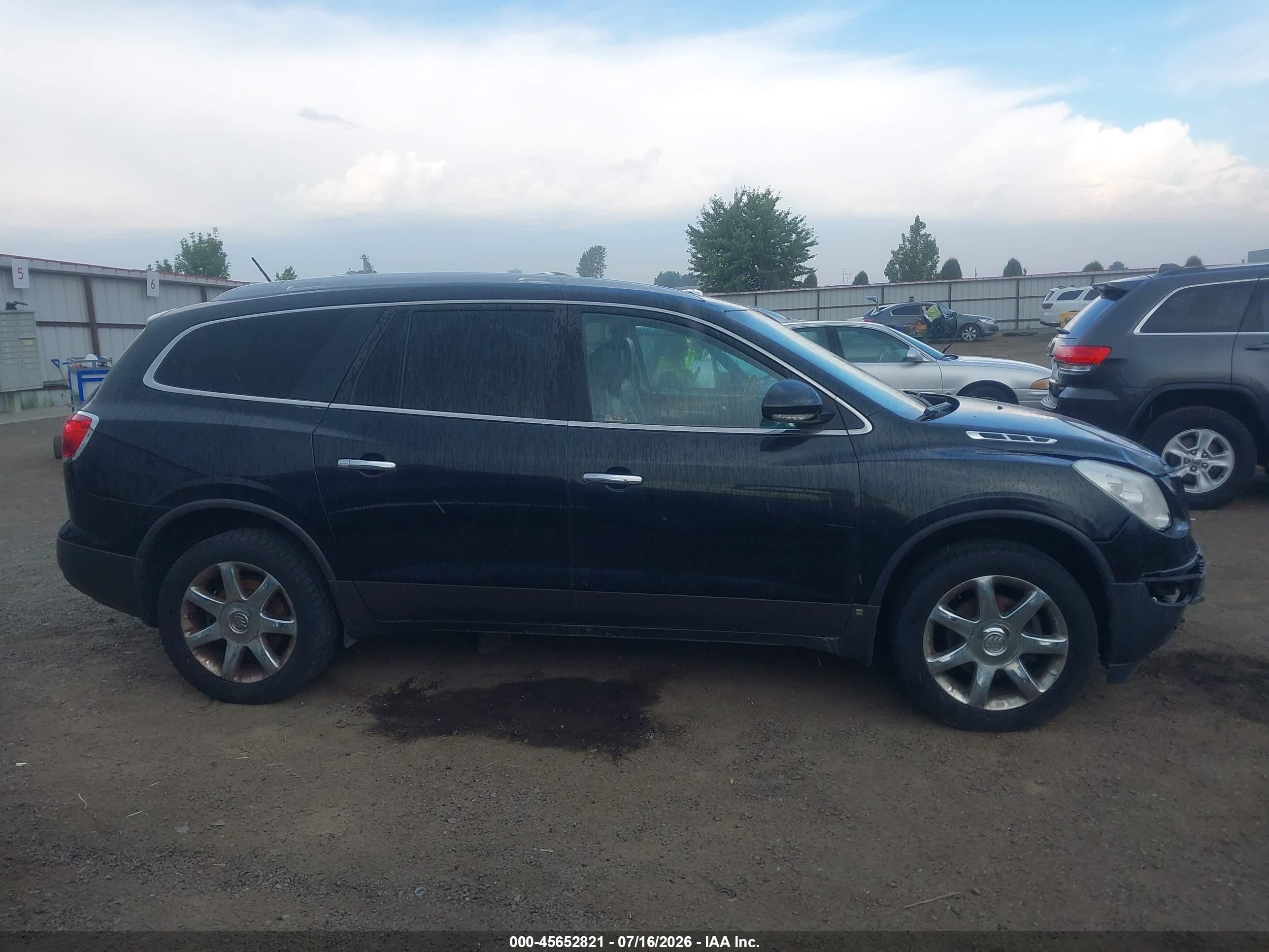 2008 Buick Enclave Cxl Black vin: 5GAEV23748J235391