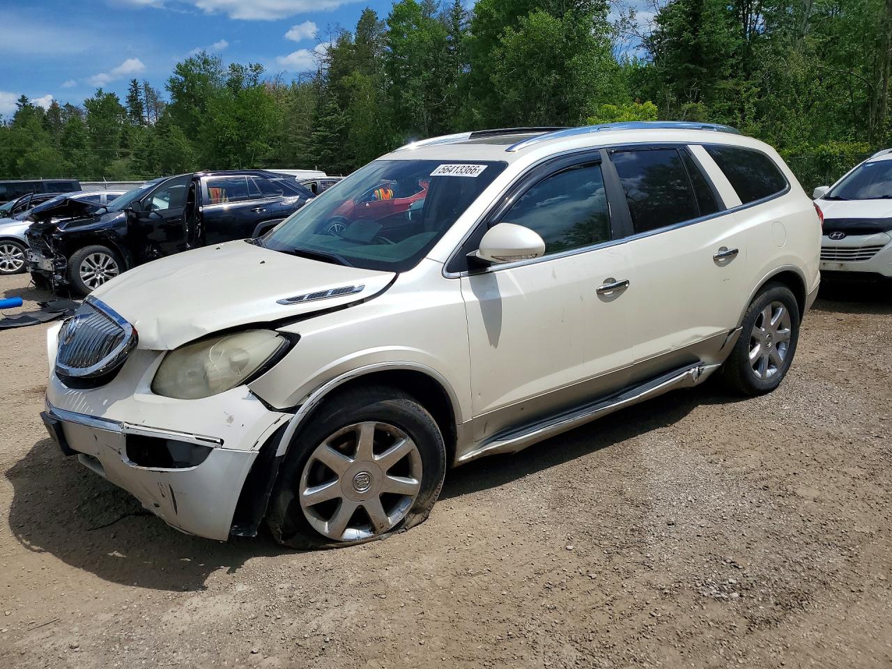 2008 Buick Enclave Cxl White vin: 5GAEV23748J265894