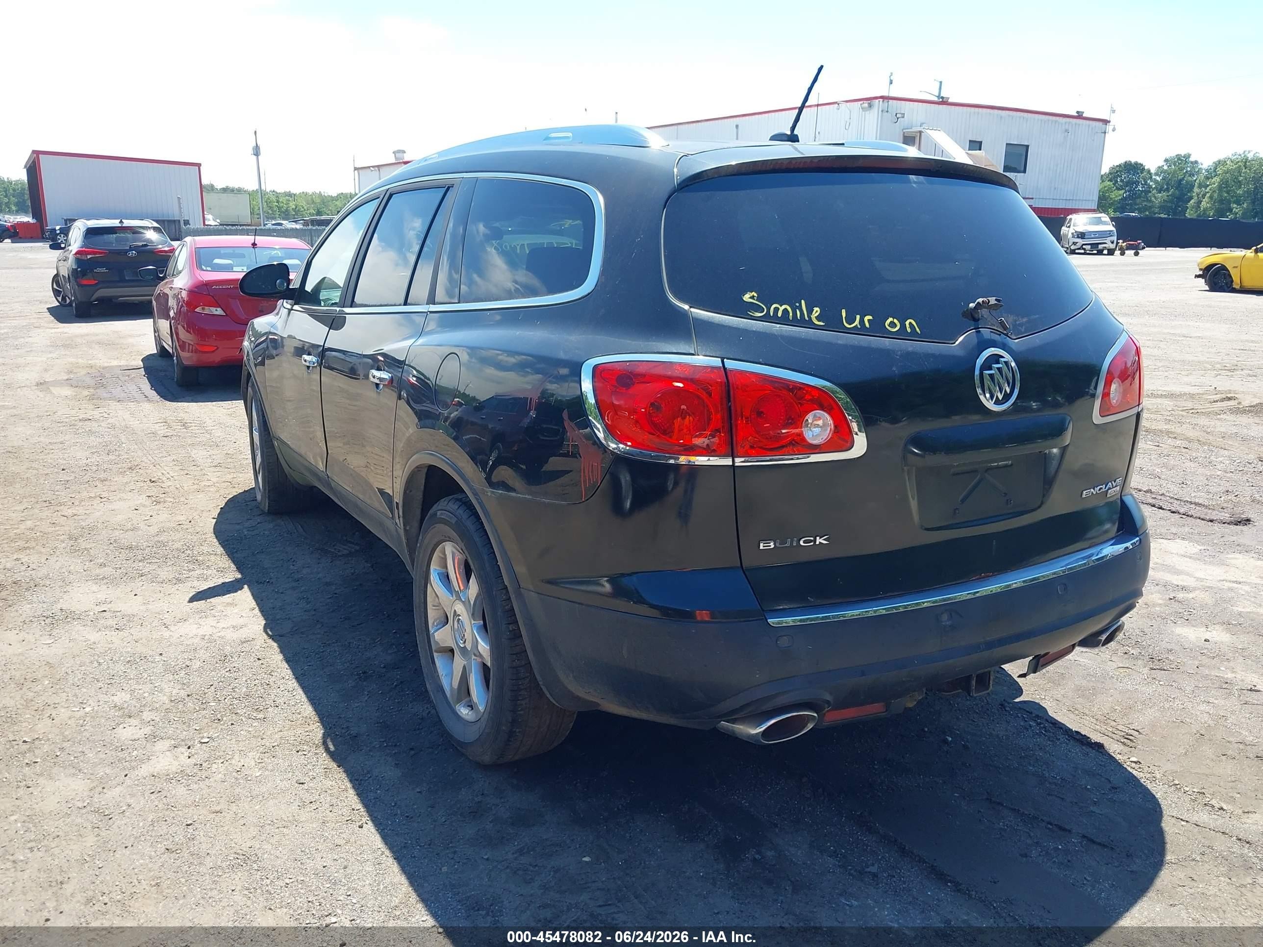 2008 Buick Enclave Cxl Black vin: 5GAEV23758J270635