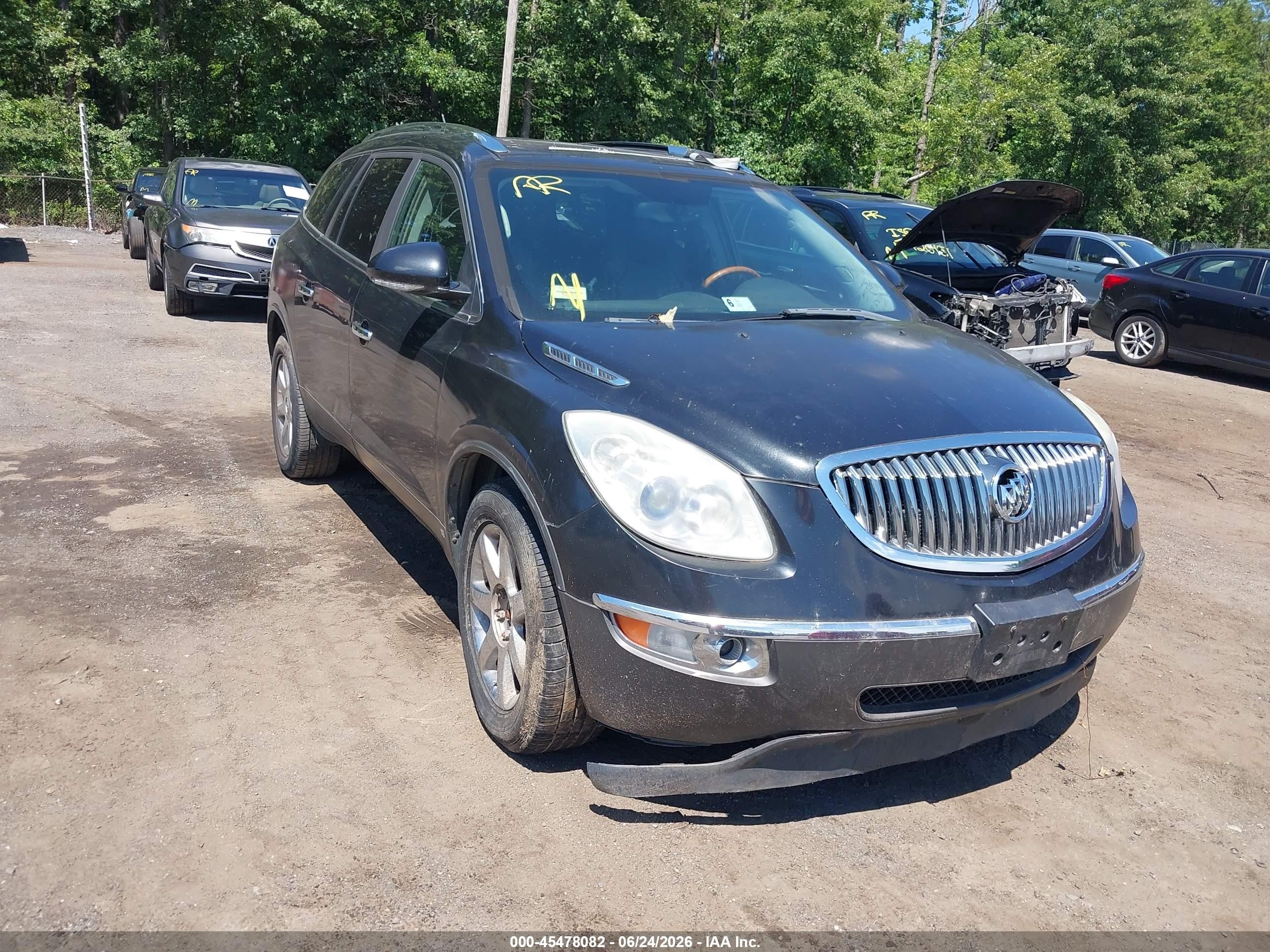 2008 Buick Enclave Cxl Black vin: 5GAEV23758J270635