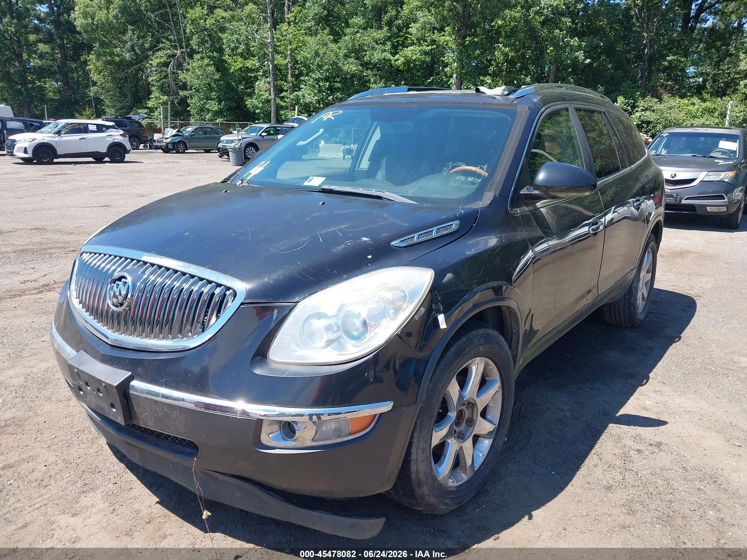 2008 Buick Enclave Cxl Black vin: 5GAEV23758J270635