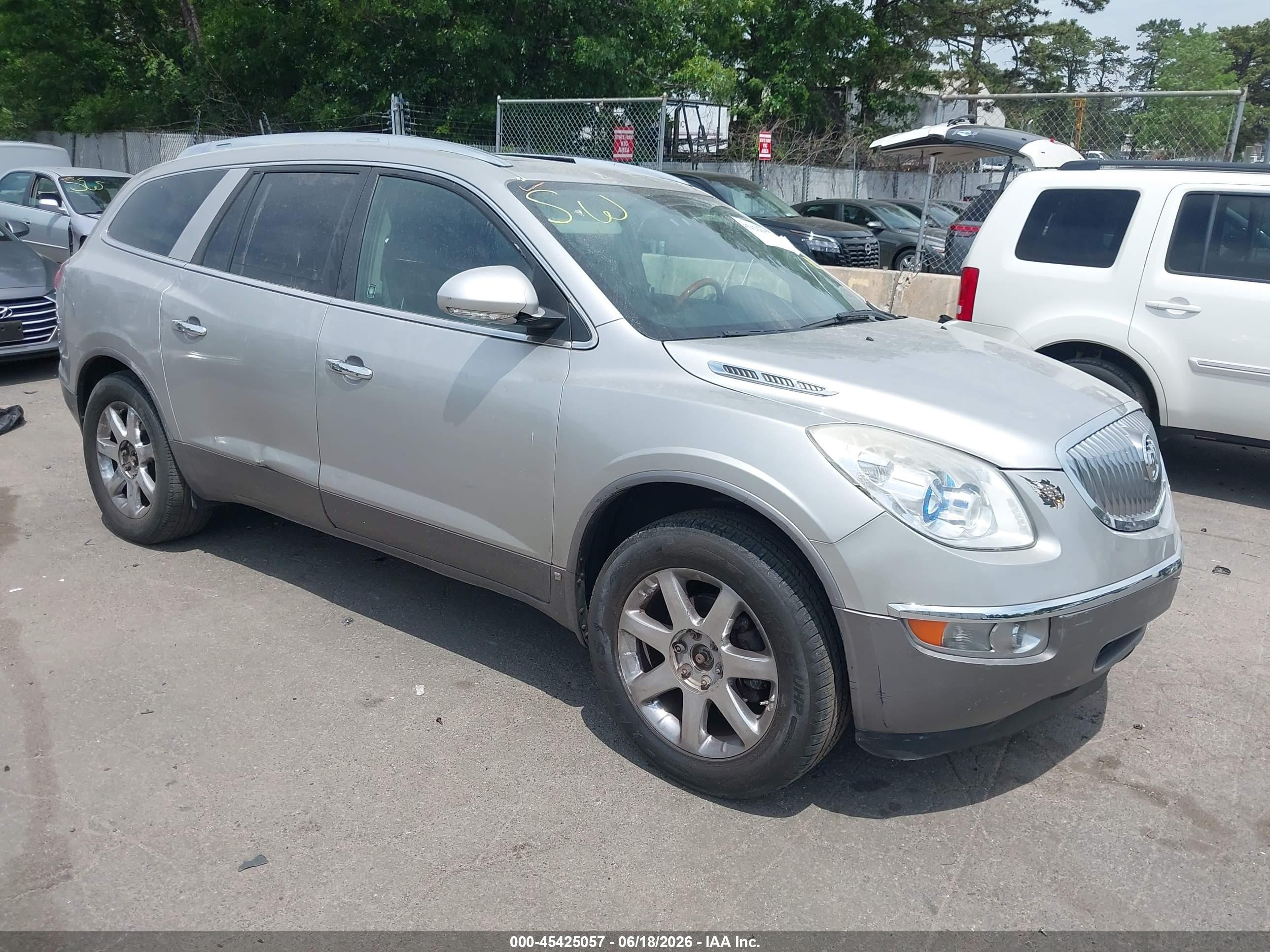 2008 Buick Enclave Cxl Silver vin: 5GAEV23778J289350