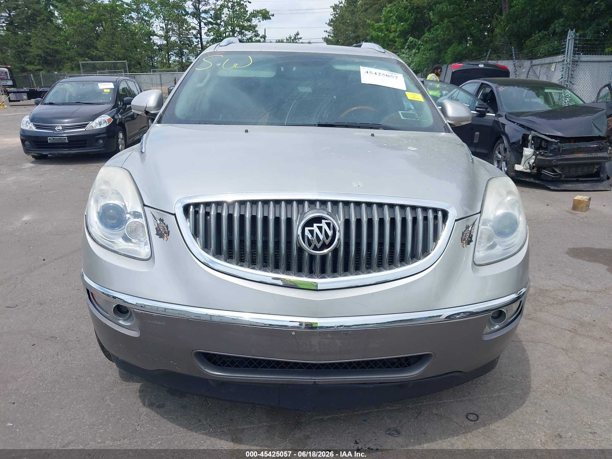 2008 Buick Enclave Cxl Silver vin: 5GAEV23778J289350