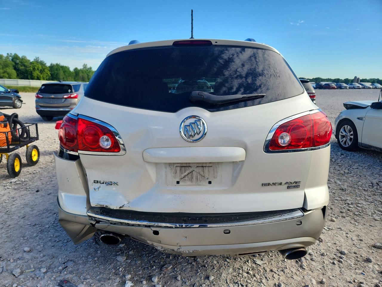 2008 Buick Enclave Cxl Cream vin: 5GAEV23778J297223