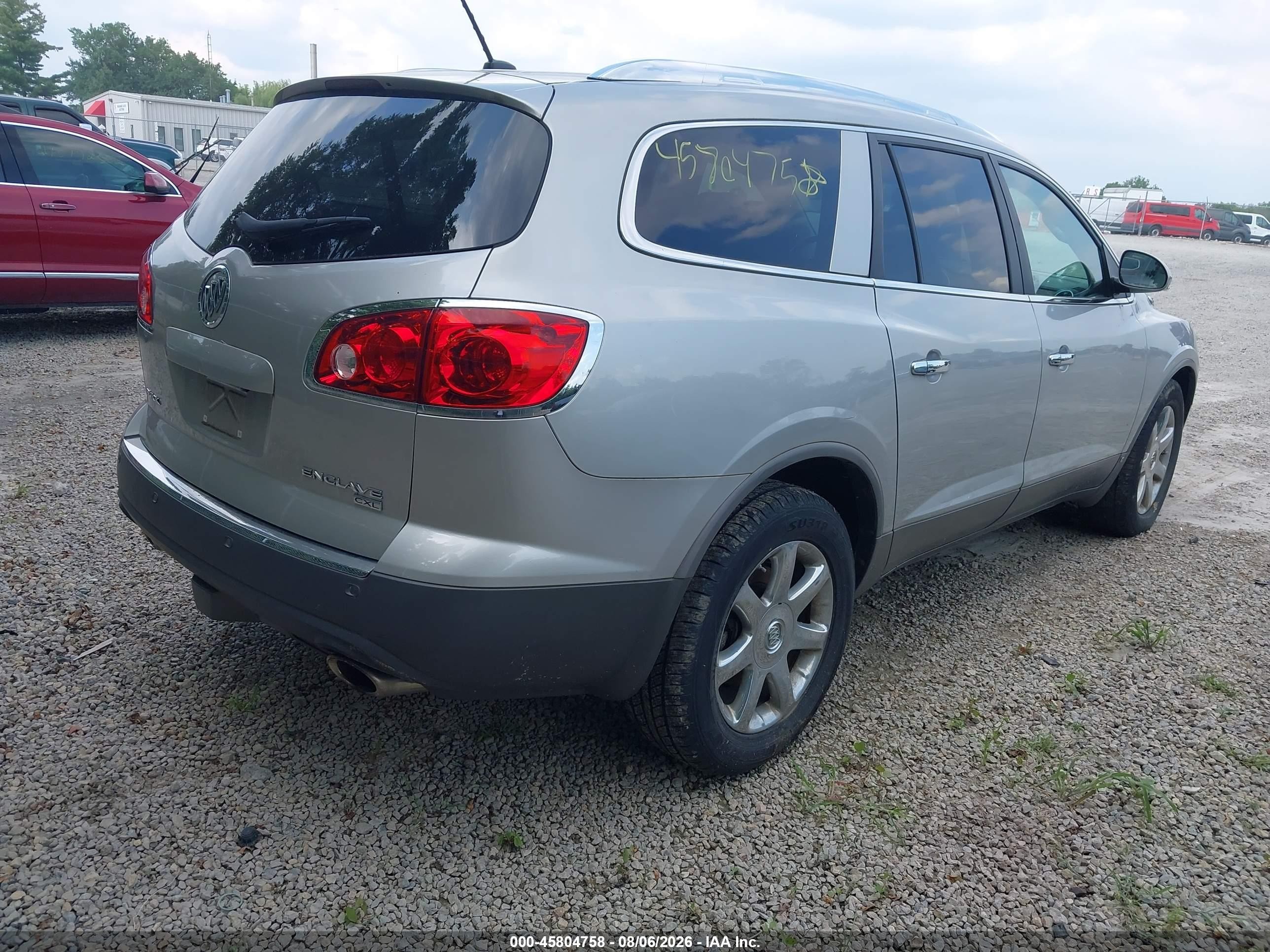 2008 Buick Enclave Cxl Silver vin: 5GAEV23788J144799