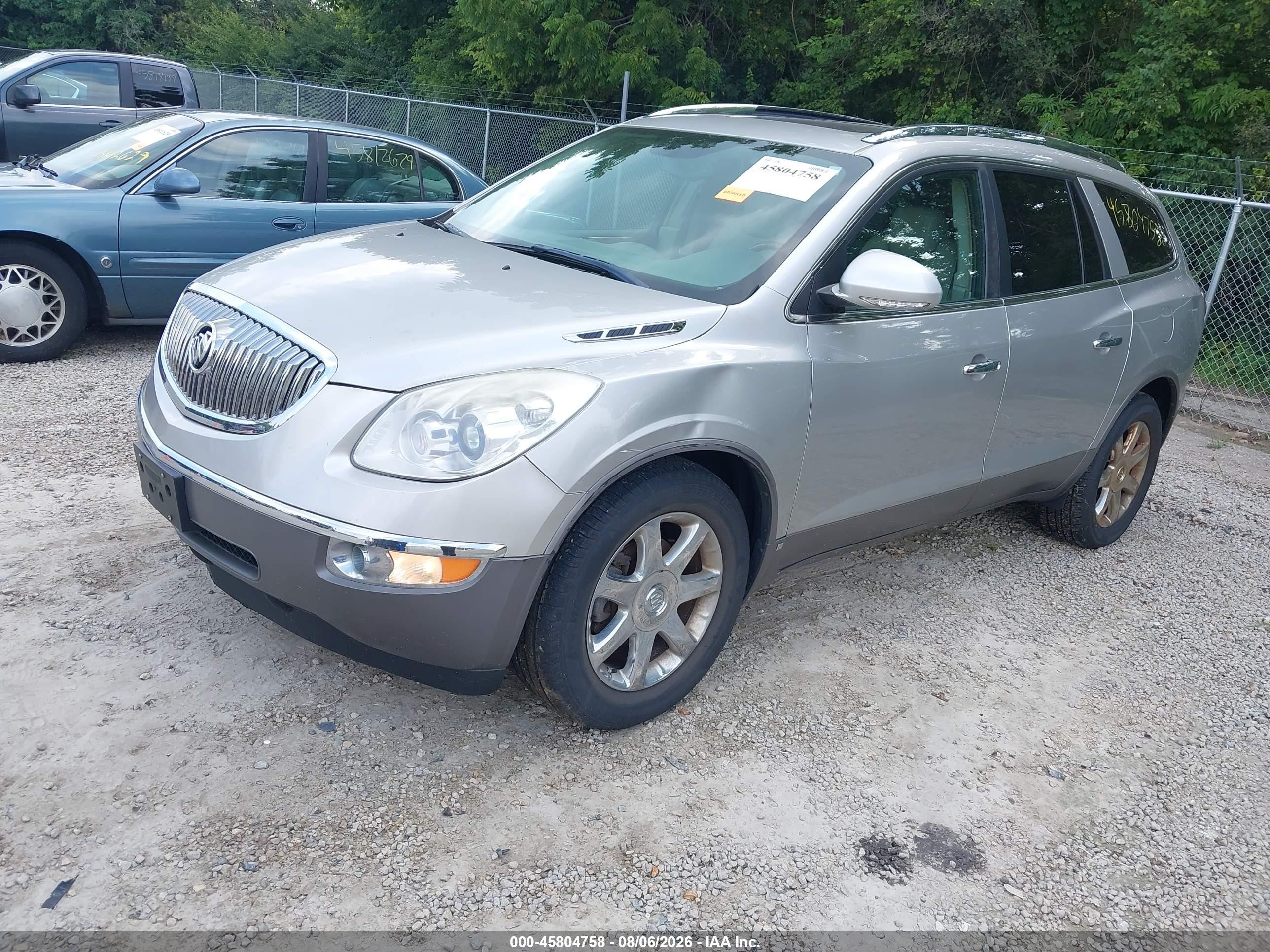 2008 Buick Enclave Cxl Silver vin: 5GAEV23788J144799