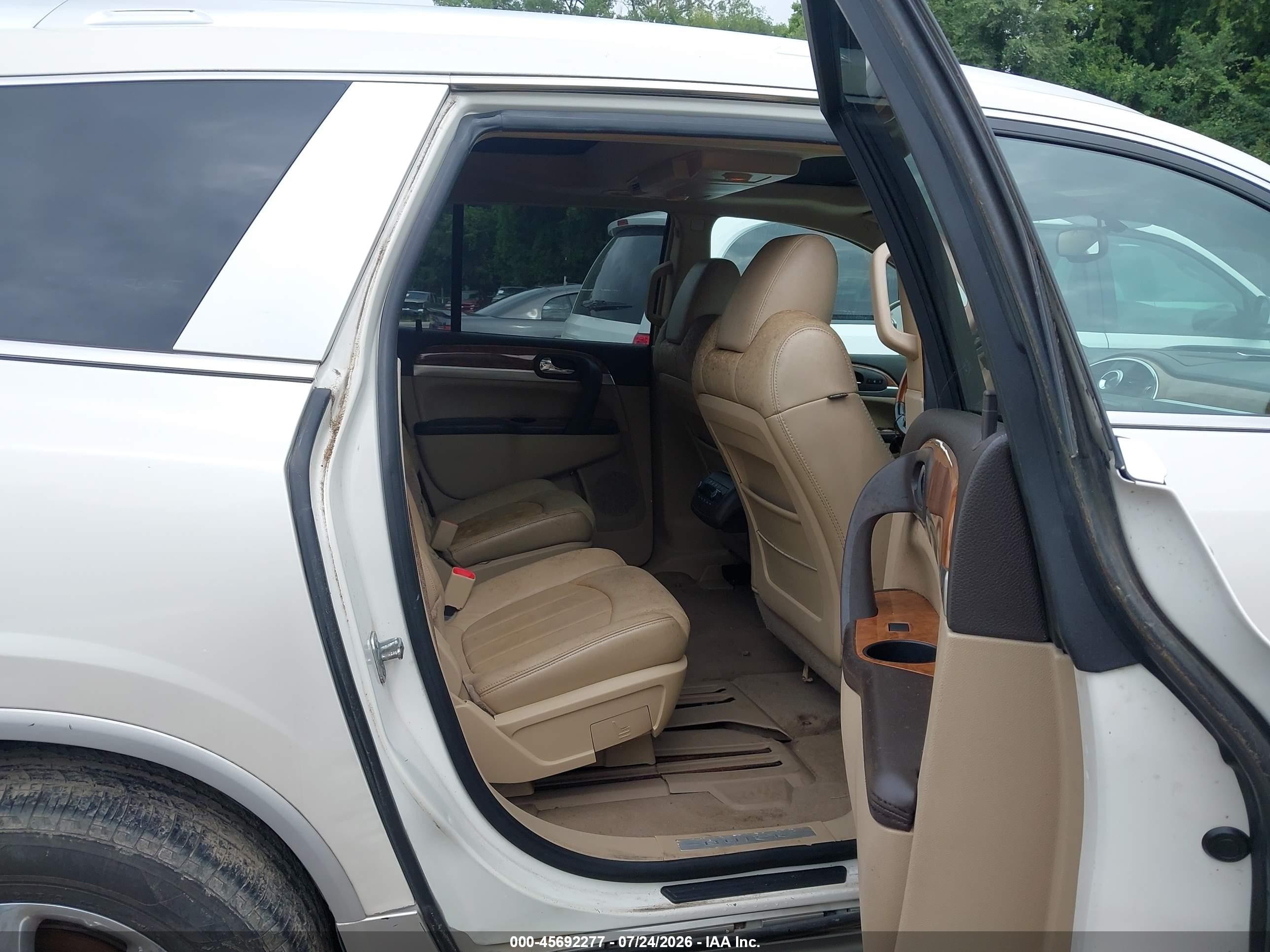 2008 Buick Enclave Cxl White vin: 5GAEV23788J298283