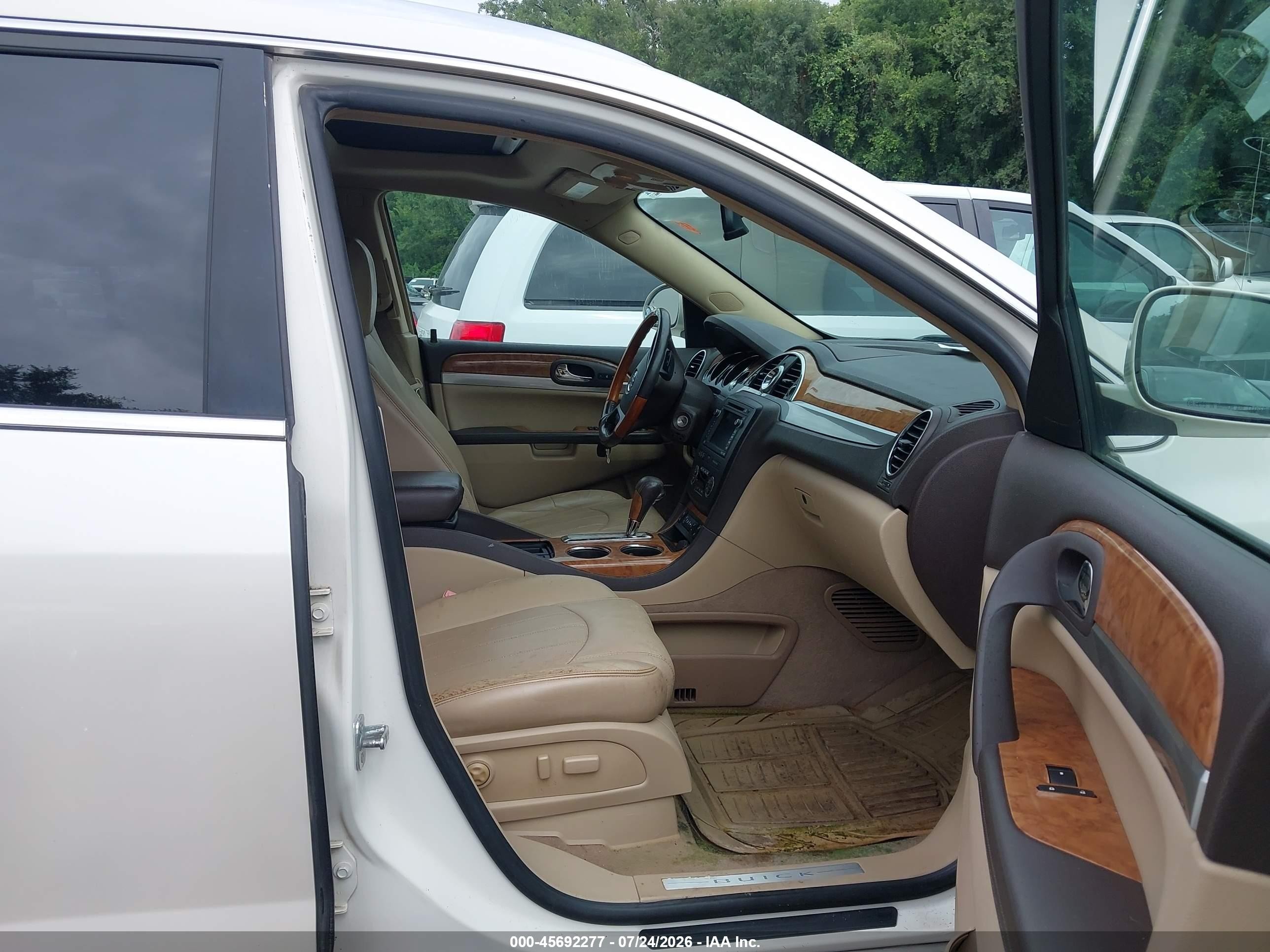 2008 Buick Enclave Cxl White vin: 5GAEV23788J298283