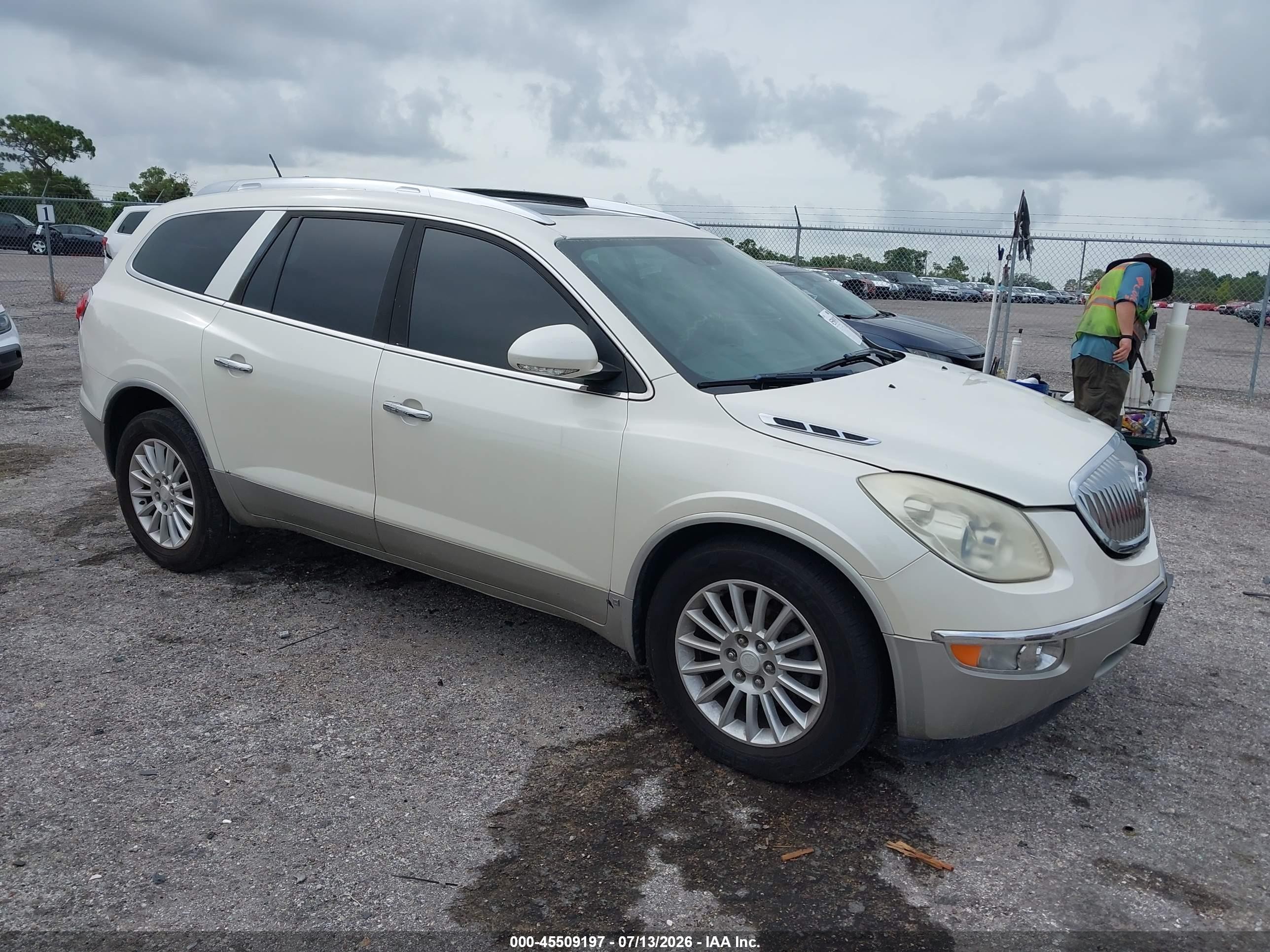 2008 Buick Enclave Cxl White vin: 5GAEV237X8J107687