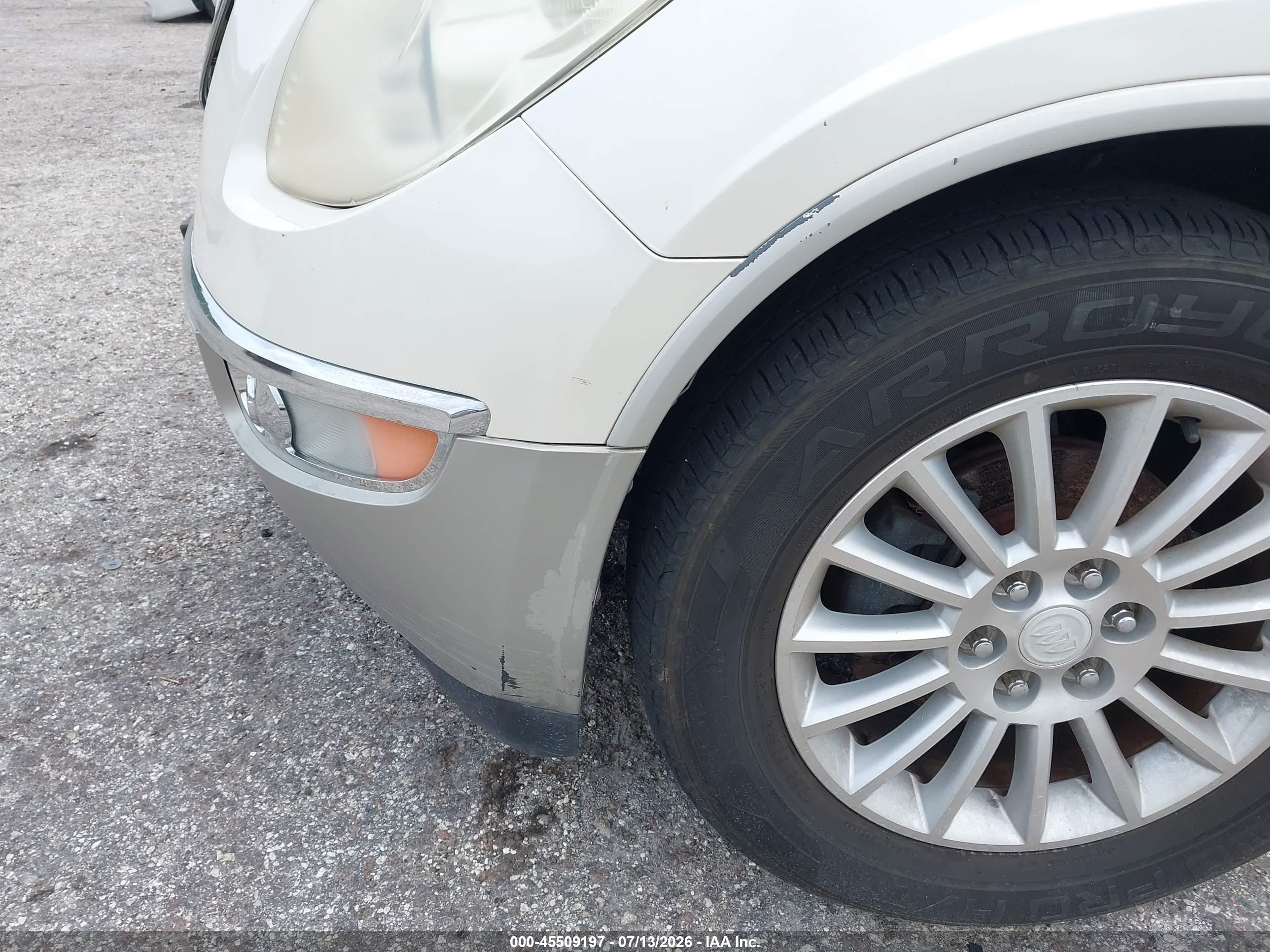 2008 Buick Enclave Cxl White vin: 5GAEV237X8J107687