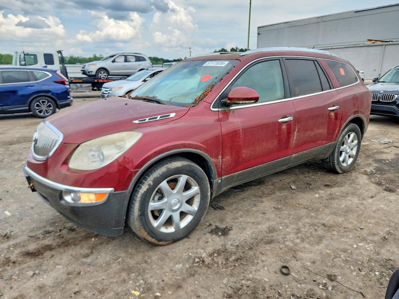 2008 Buick Enclave Cxl Burgundy vin: 5GAEV237X8J230941
