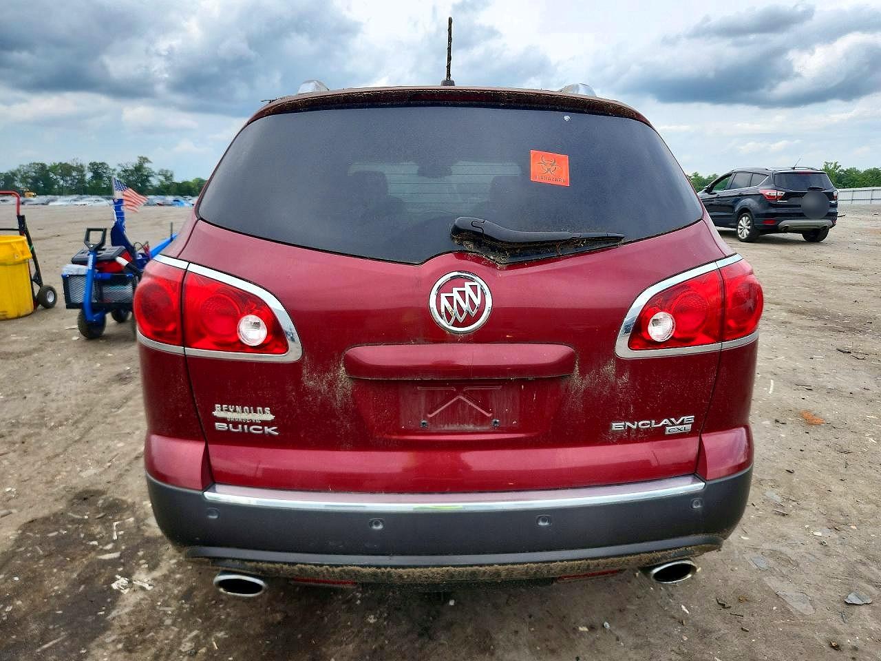 2008 Buick Enclave Cxl Burgundy vin: 5GAEV237X8J230941