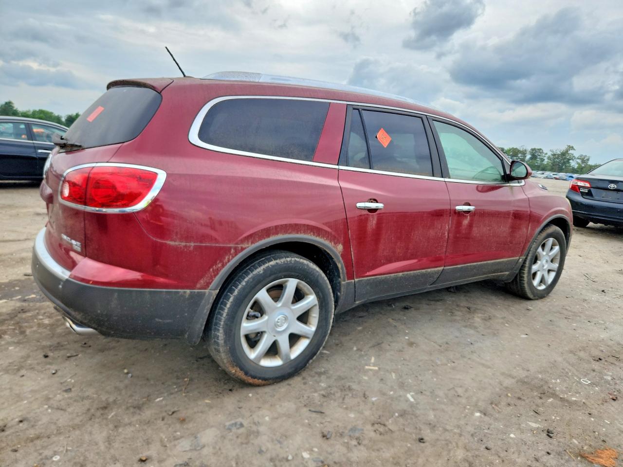 2008 Buick Enclave Cxl Burgundy vin: 5GAEV237X8J230941