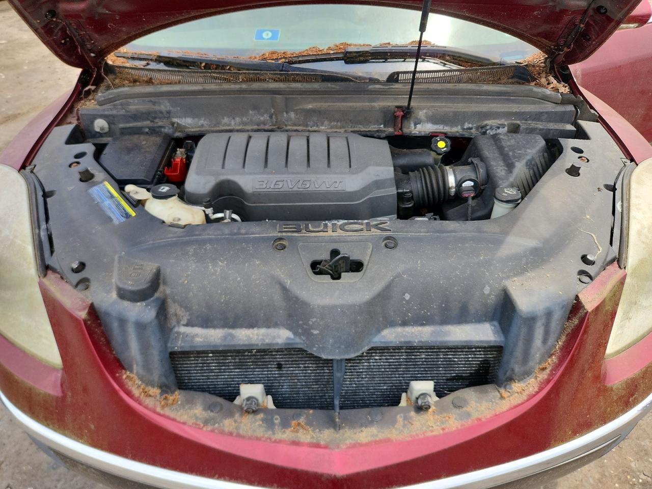 2008 Buick Enclave Cxl Burgundy vin: 5GAEV237X8J230941