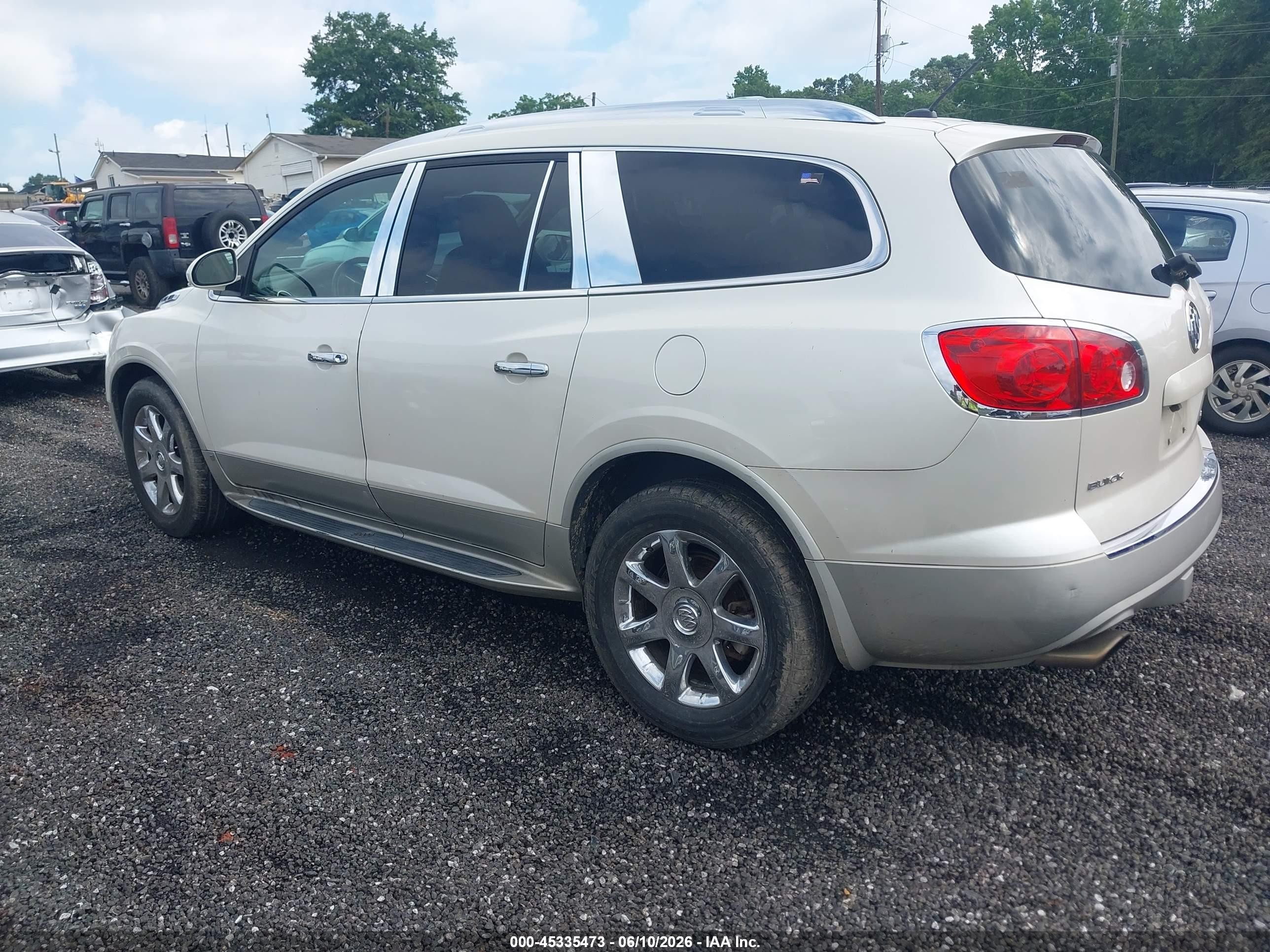 2009 Buick Enclave Cxl White vin: 5GAEV23D19J170250