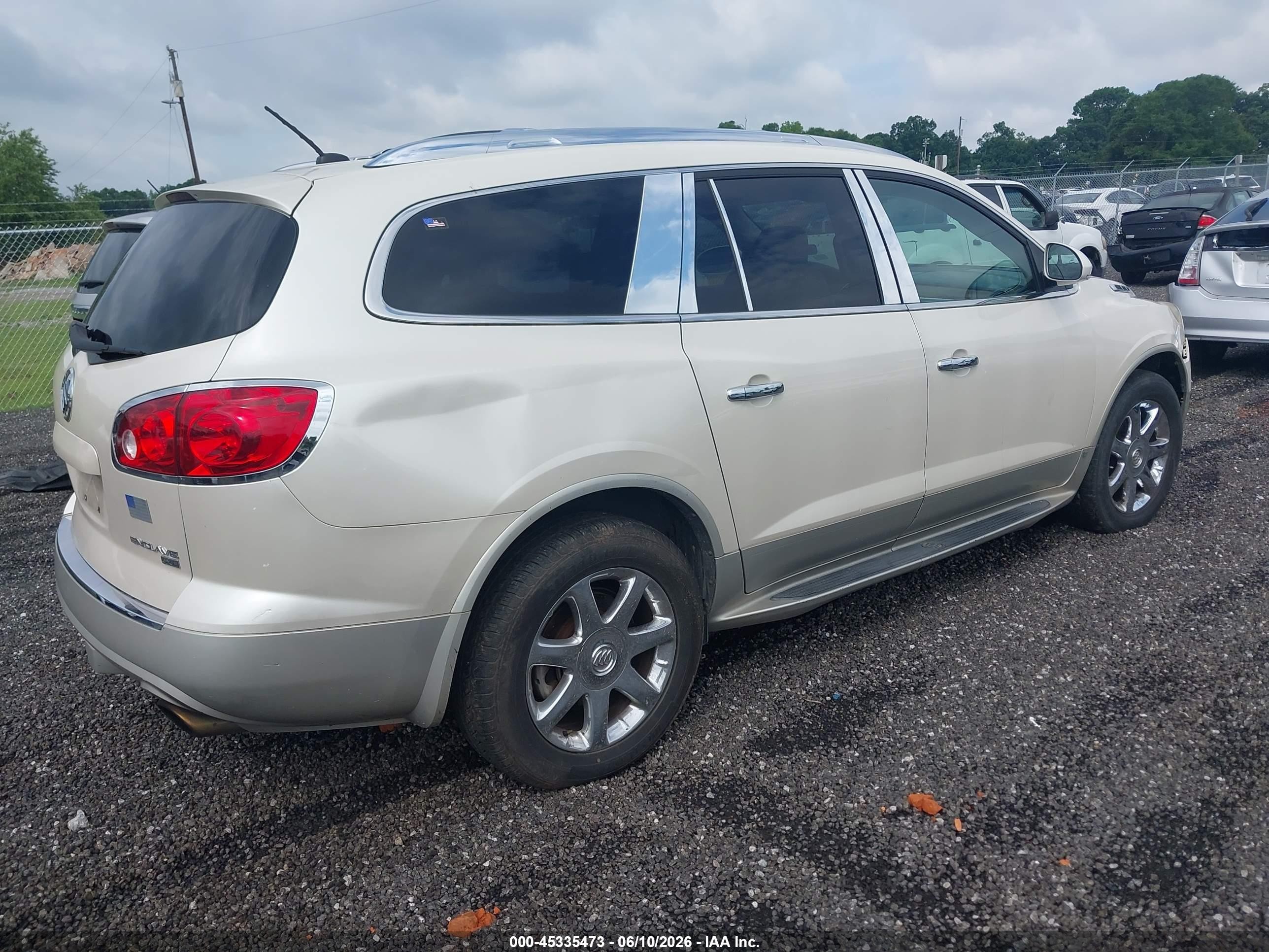2009 Buick Enclave Cxl White vin: 5GAEV23D19J170250