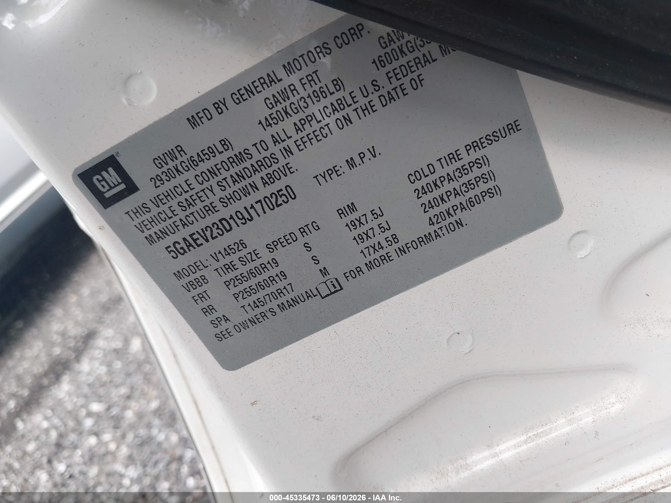 2009 Buick Enclave Cxl White vin: 5GAEV23D19J170250