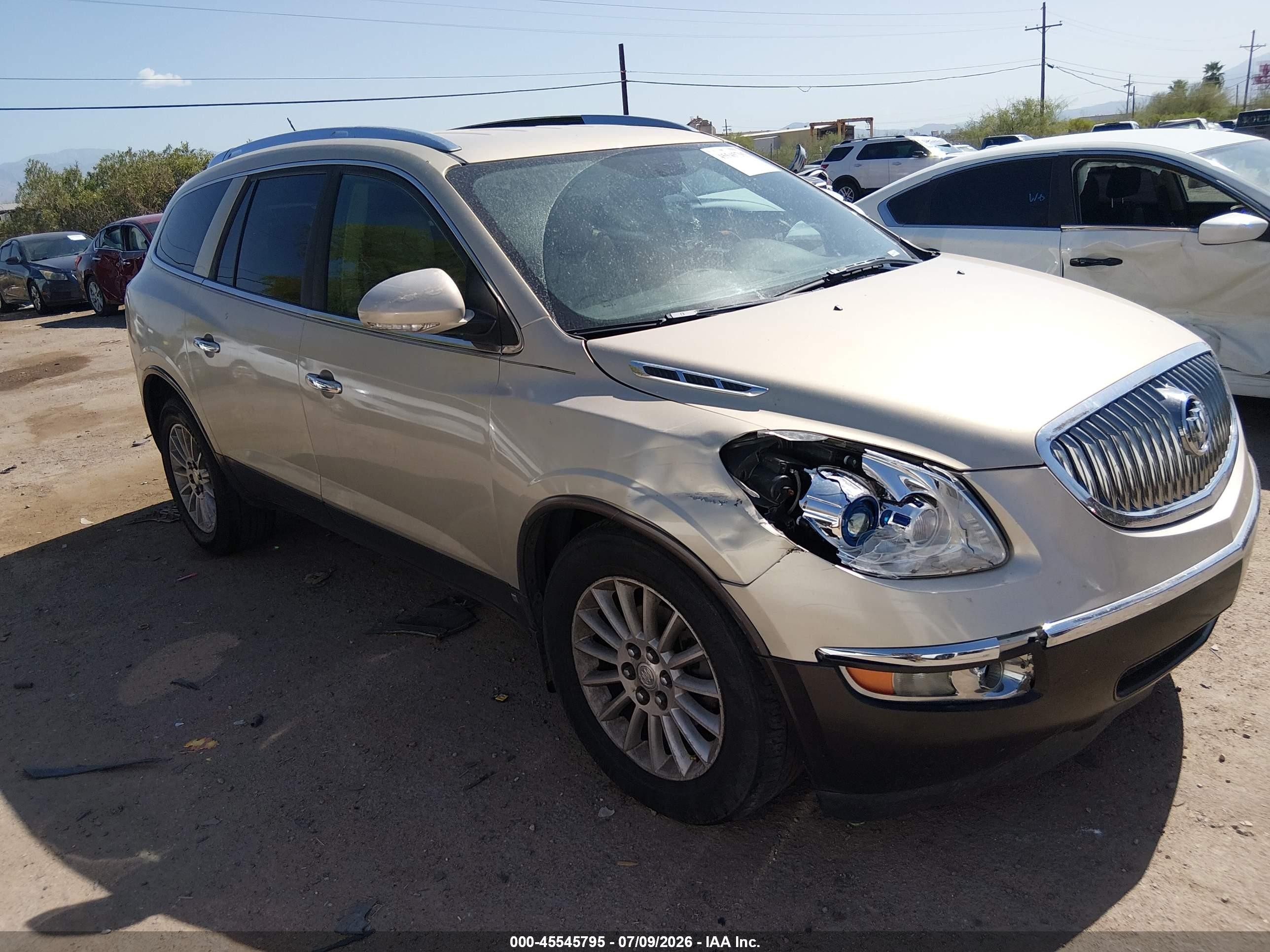 2009 Buick Enclave Cxl Gold vin: 5GAEV23D39J159525