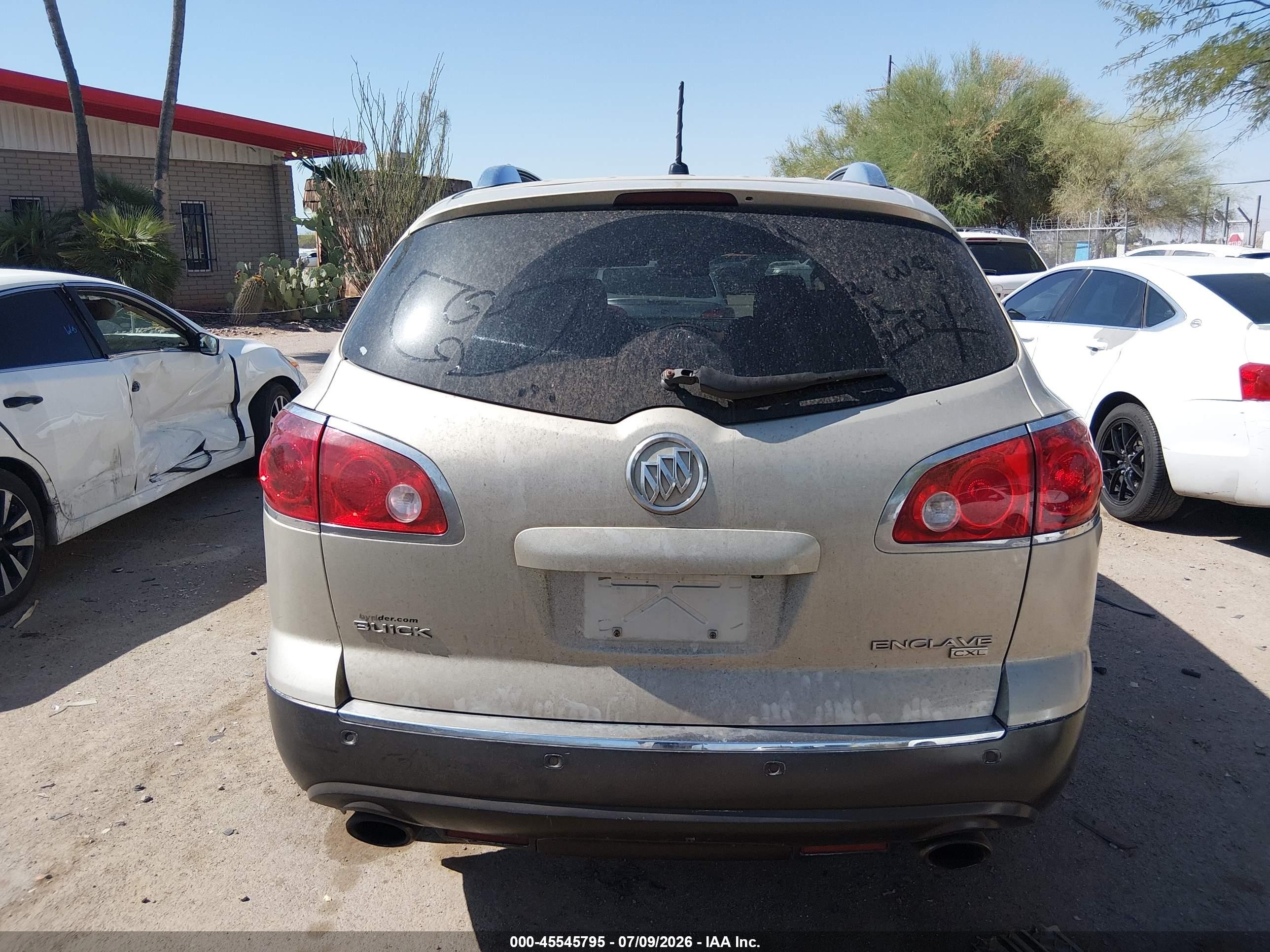 2009 Buick Enclave Cxl Gold vin: 5GAEV23D39J159525