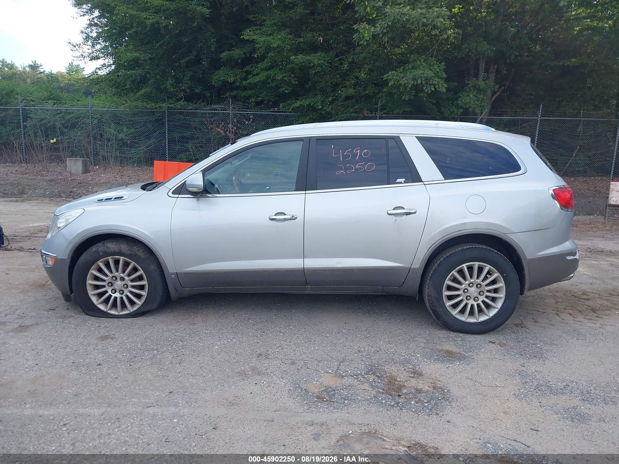 2009 Buick Enclave Cxl Silver vin: 5GAEV23D49J126825