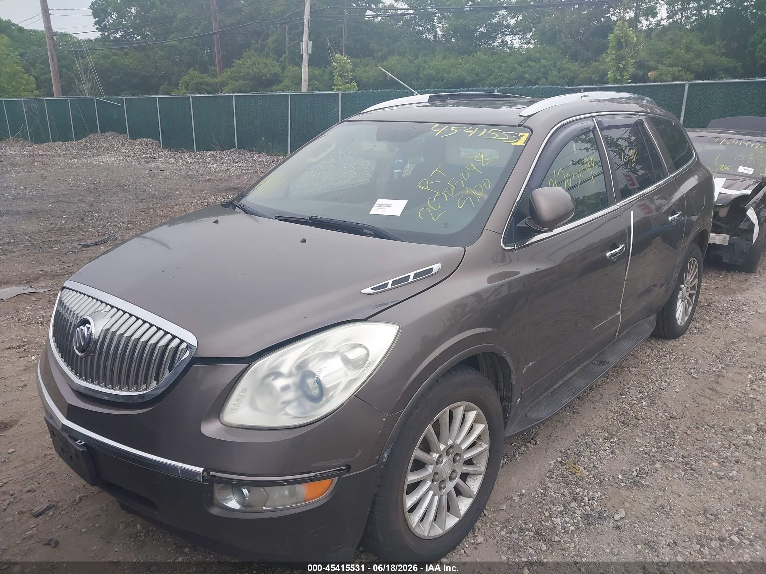 2009 Buick Enclave Cxl Brown vin: 5GAEV23D49J173675