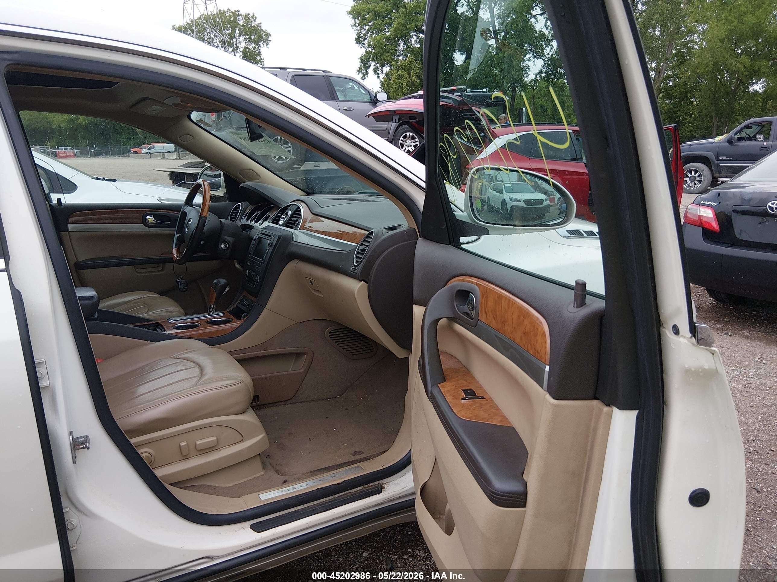 2009 Buick Enclave Cxl White vin: 5GAEV23D59J188525