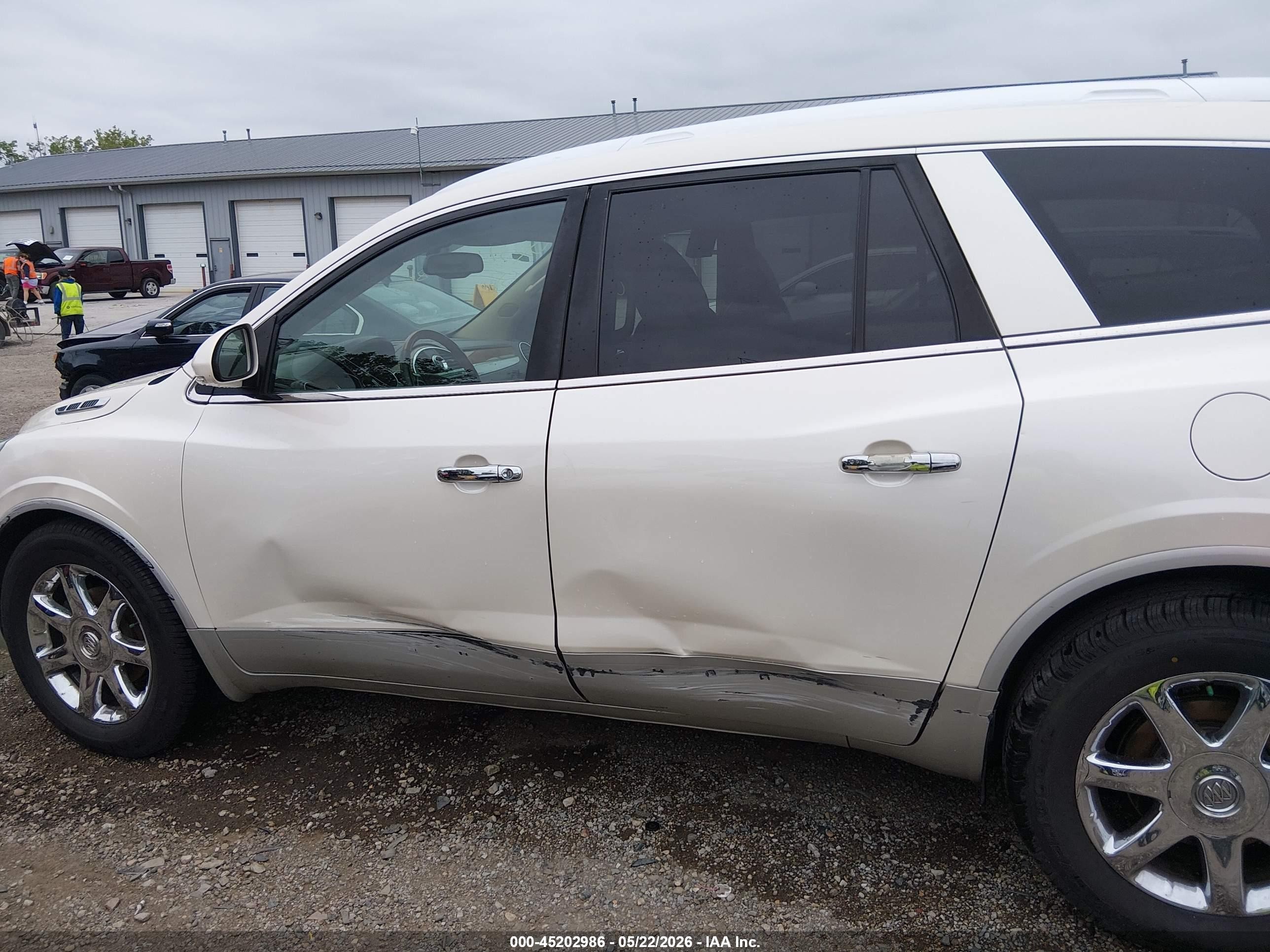 2009 Buick Enclave Cxl White vin: 5GAEV23D59J188525