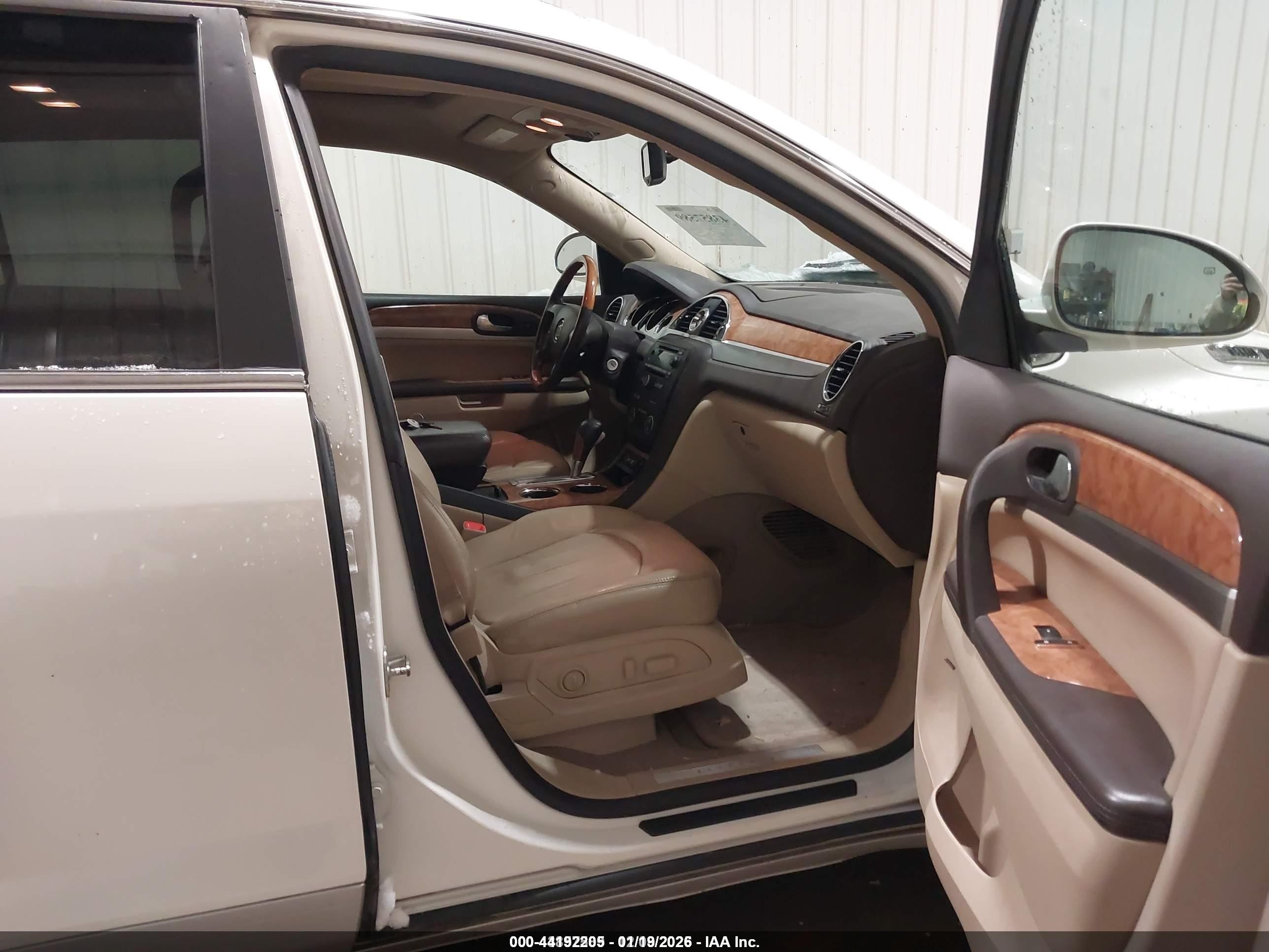 2009 Buick Enclave Cxl White vin: 5GAEV23D69J200505