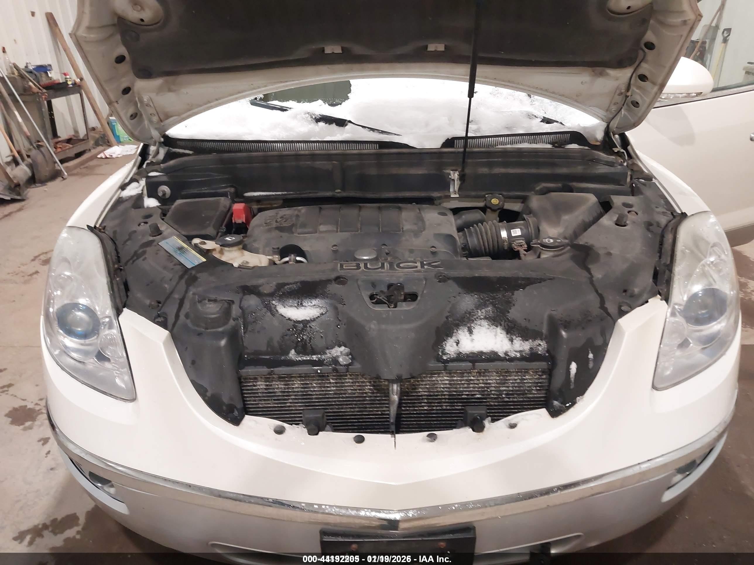 2009 Buick Enclave Cxl White vin: 5GAEV23D69J200505