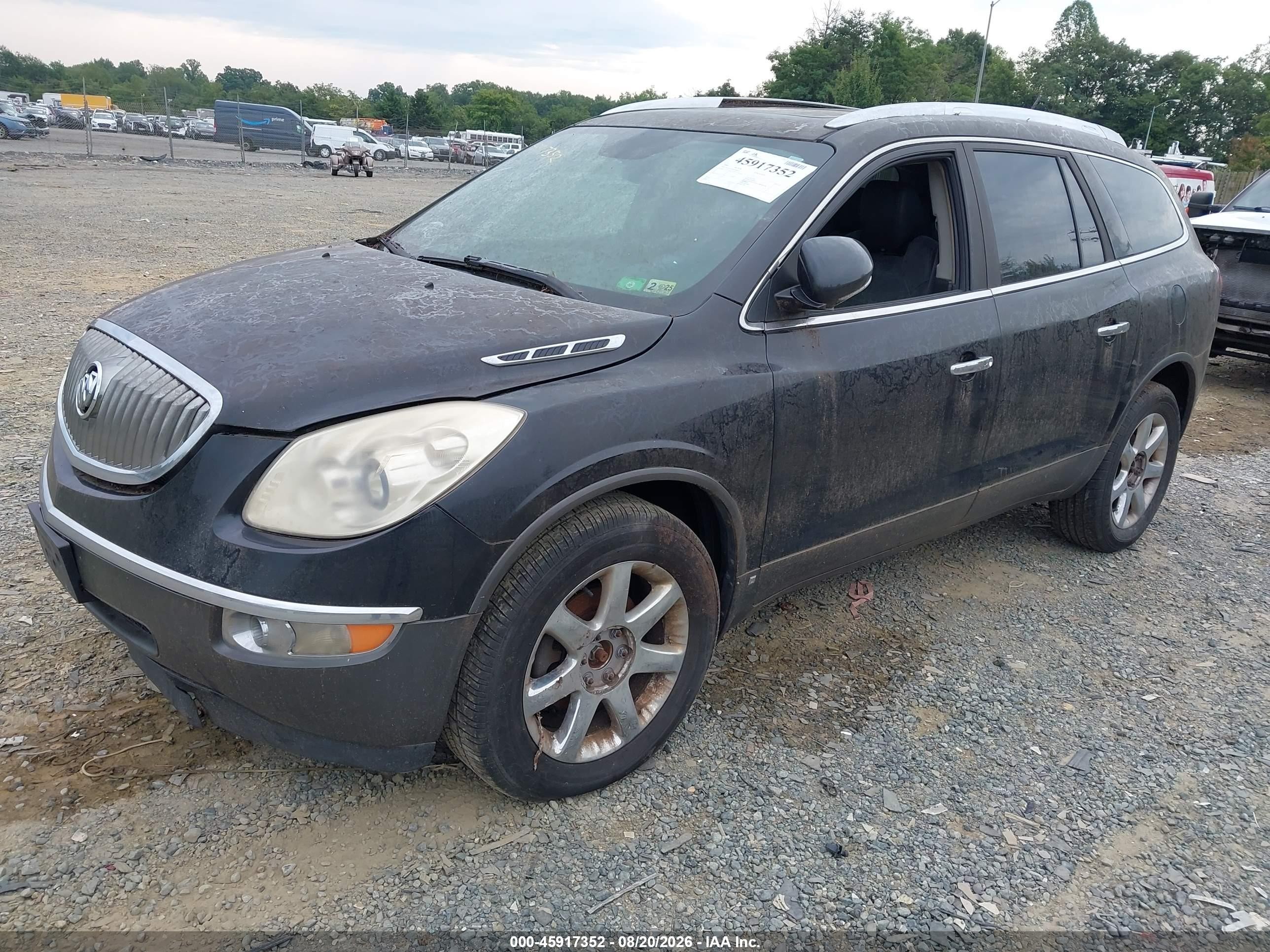 2009 Buick Enclave Cxl Black vin: 5GAEV23D69J206711