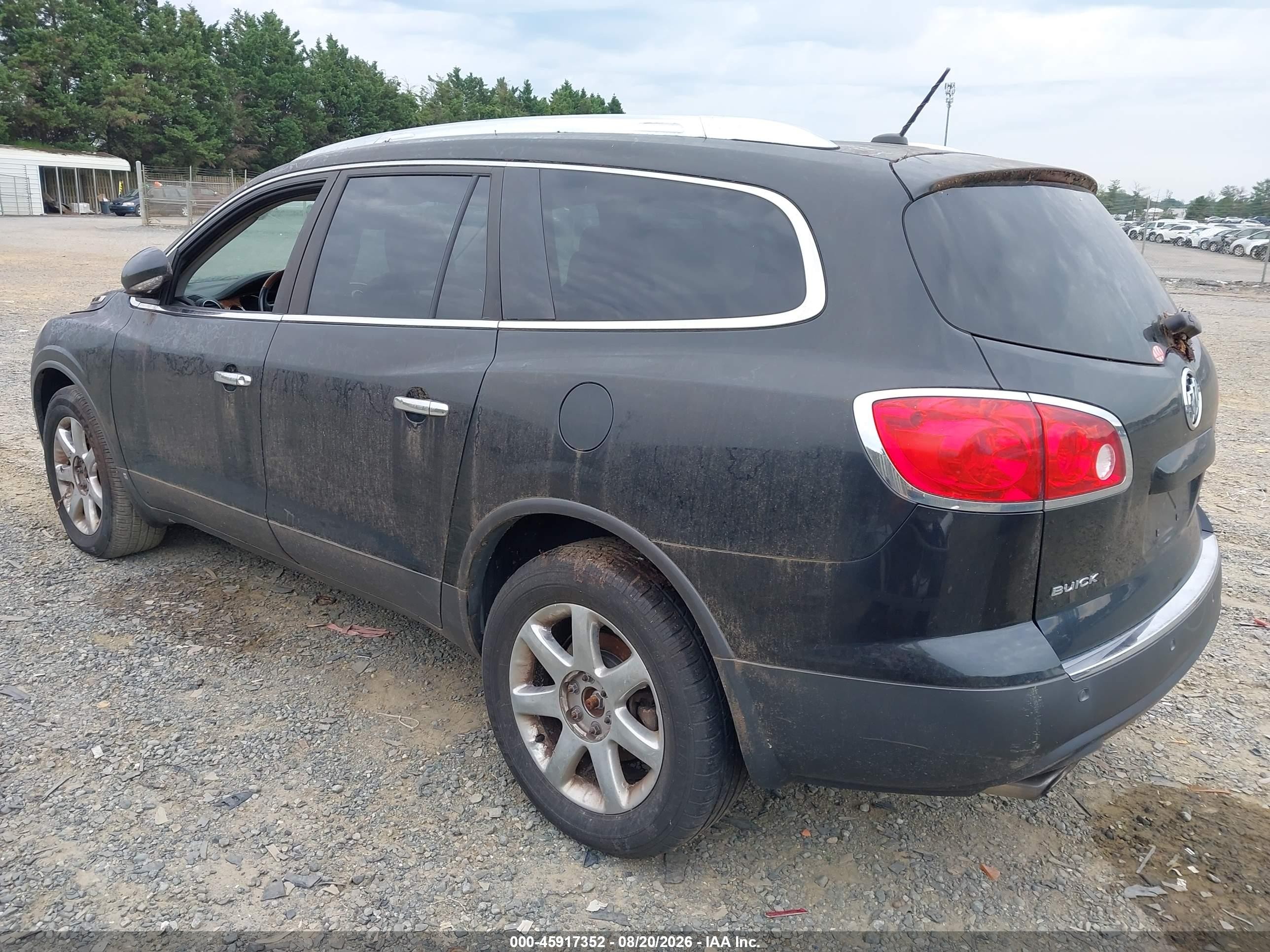 2009 Buick Enclave Cxl Black vin: 5GAEV23D69J206711