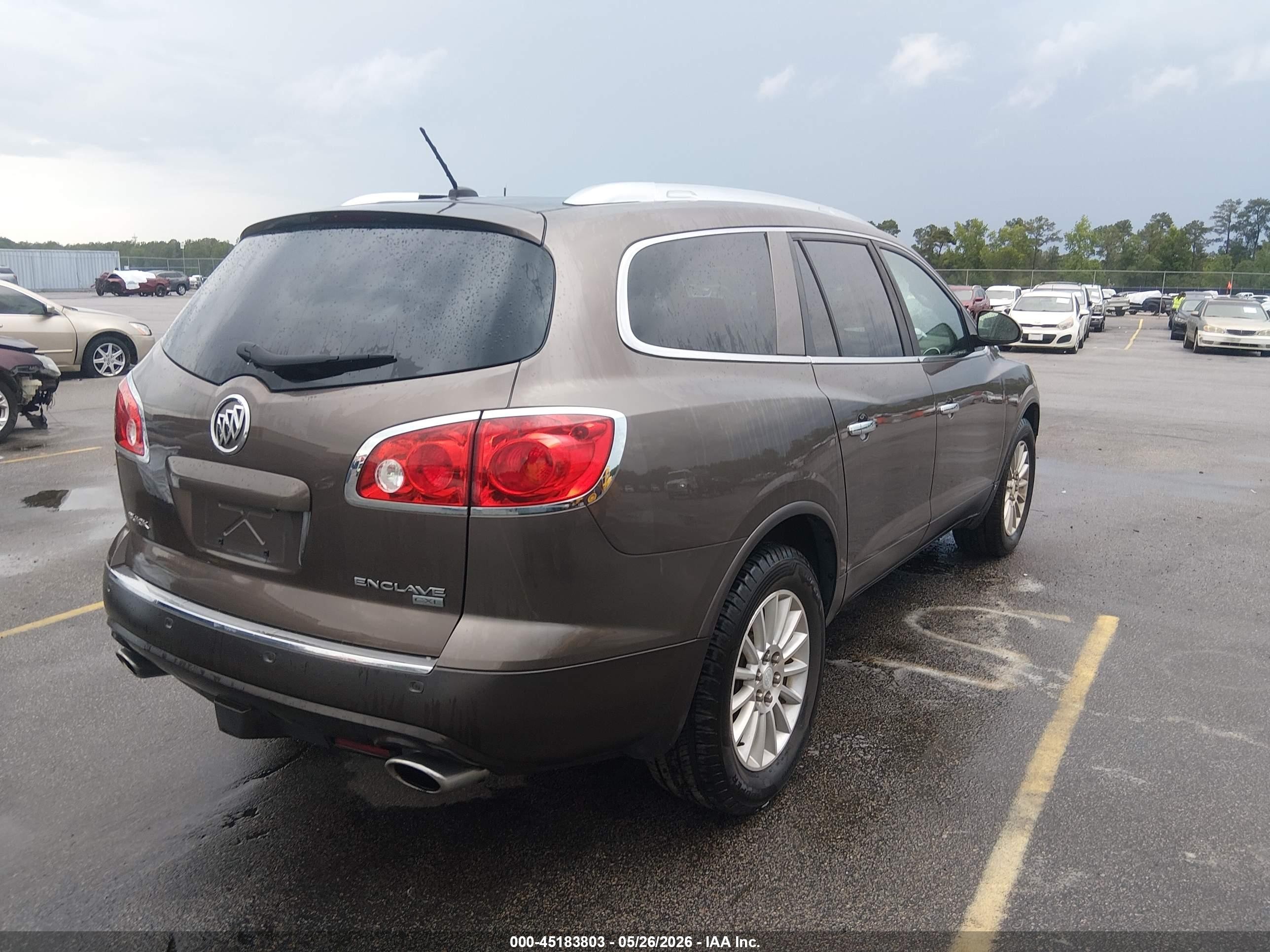 2009 Buick Enclave Cxl Brown vin: 5GAEV23D69J214663