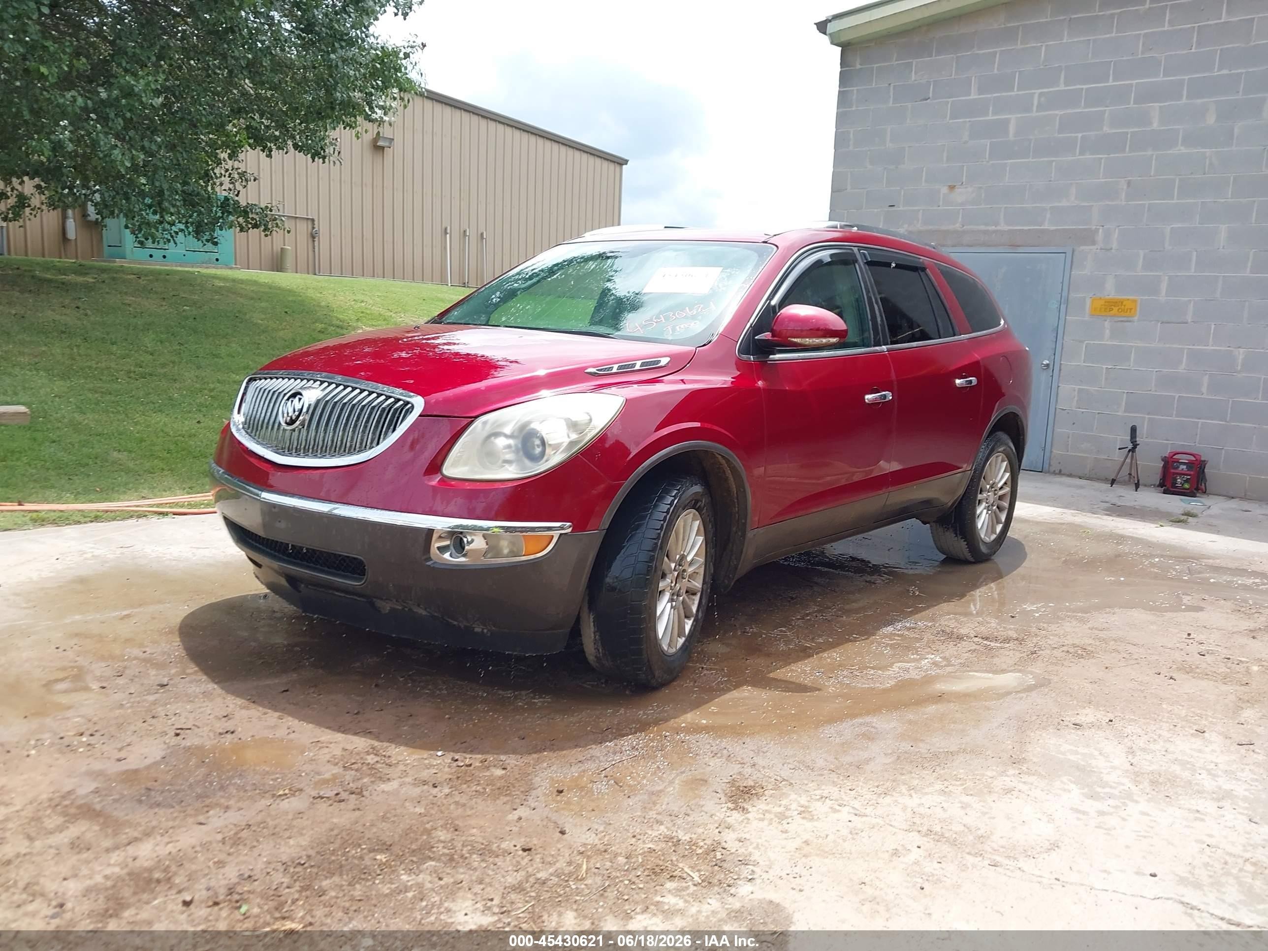 2009 Buick Enclave Cxl Red vin: 5GAEV23D79J207639