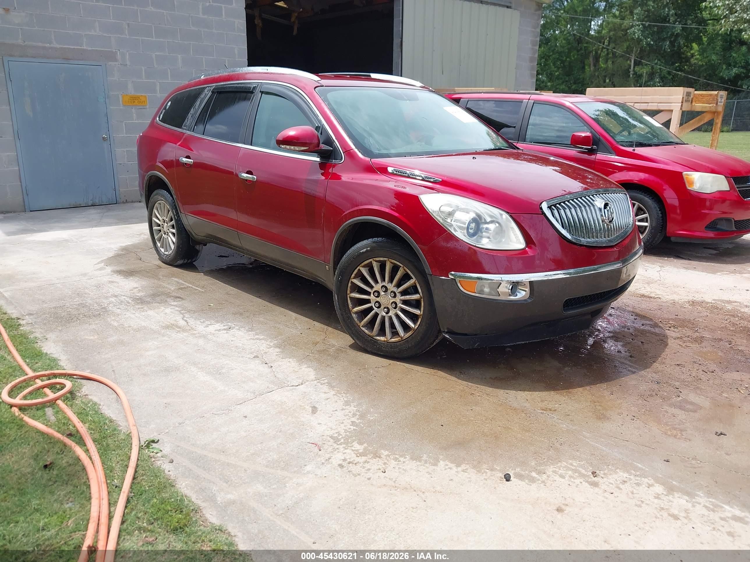 2009 Buick Enclave Cxl Red vin: 5GAEV23D79J207639