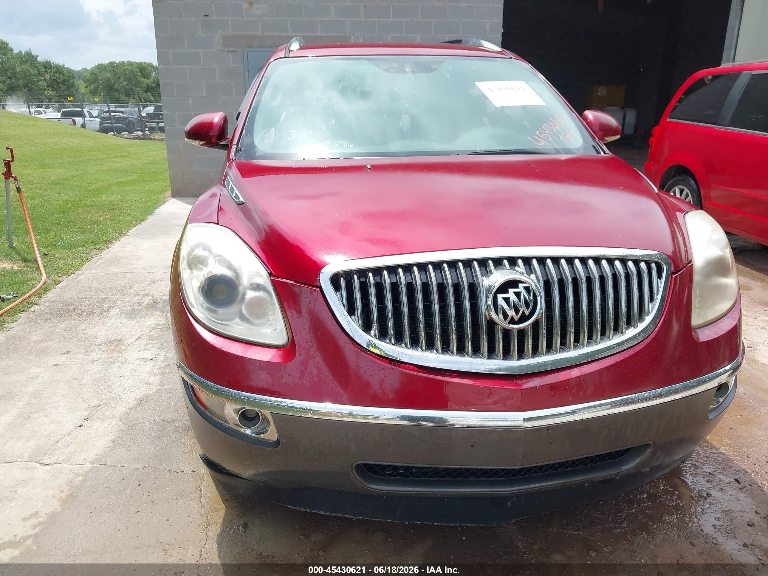 2009 Buick Enclave Cxl Red vin: 5GAEV23D79J207639