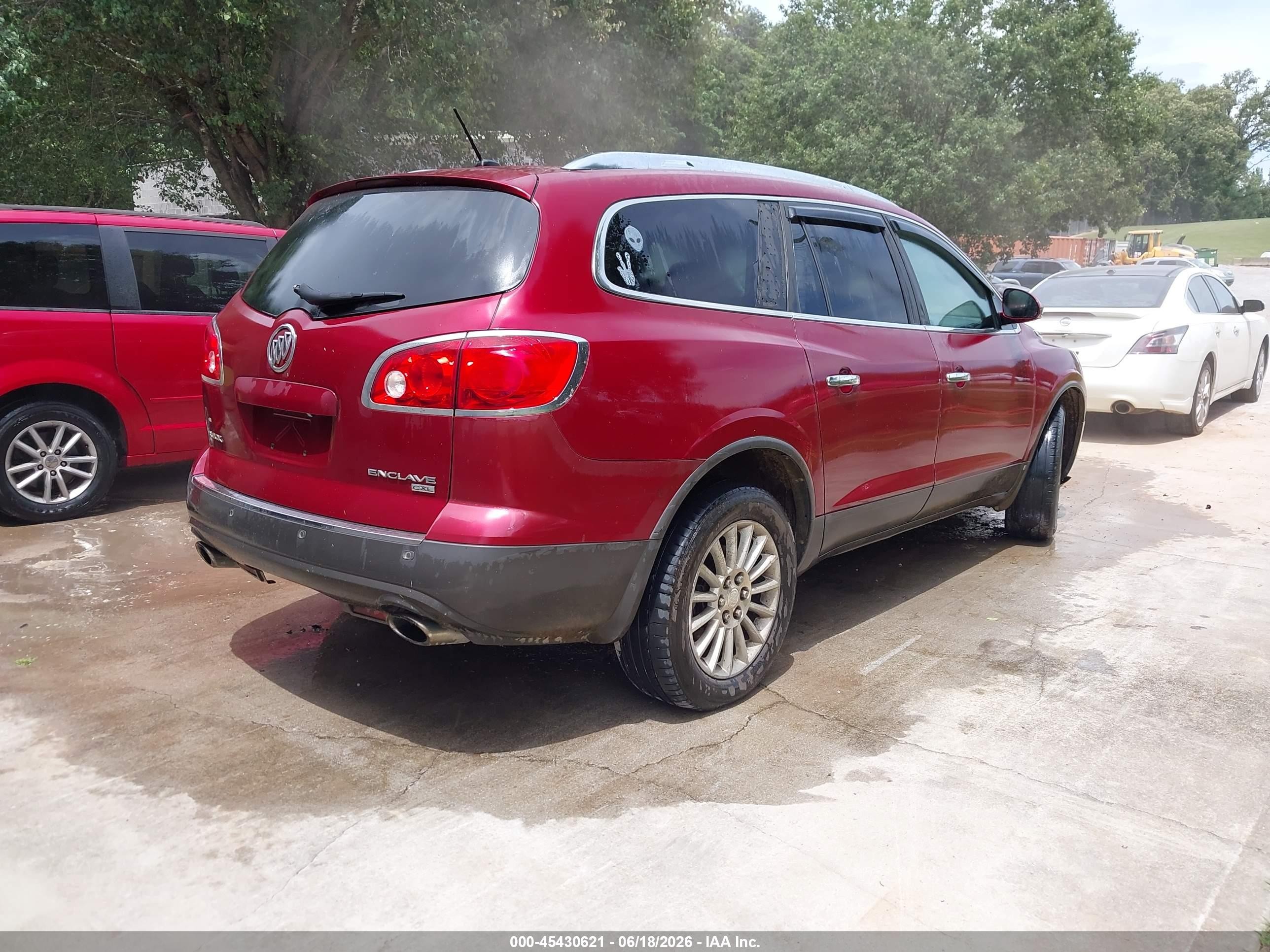 2009 Buick Enclave Cxl Red vin: 5GAEV23D79J207639