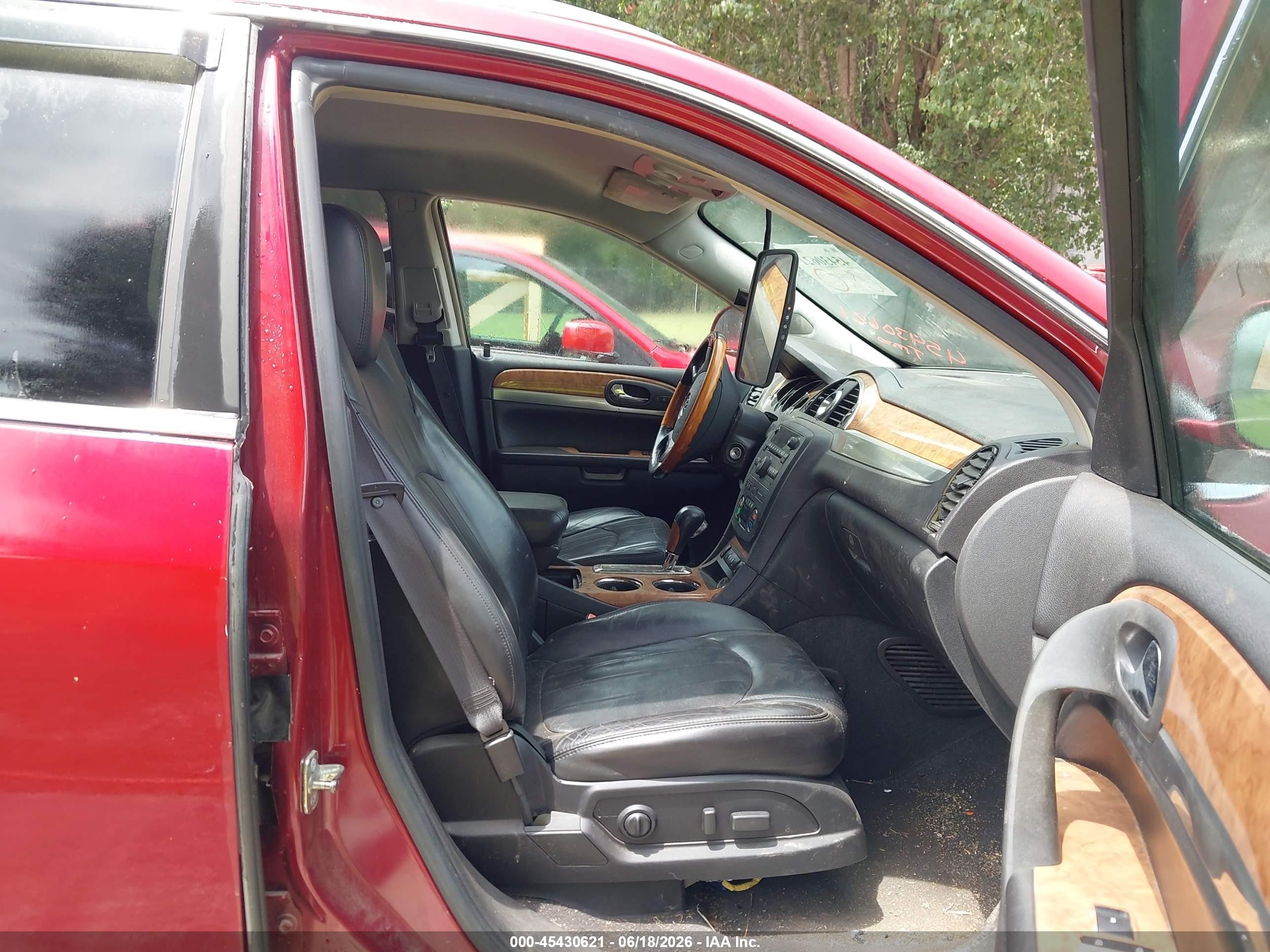2009 Buick Enclave Cxl Red vin: 5GAEV23D79J207639