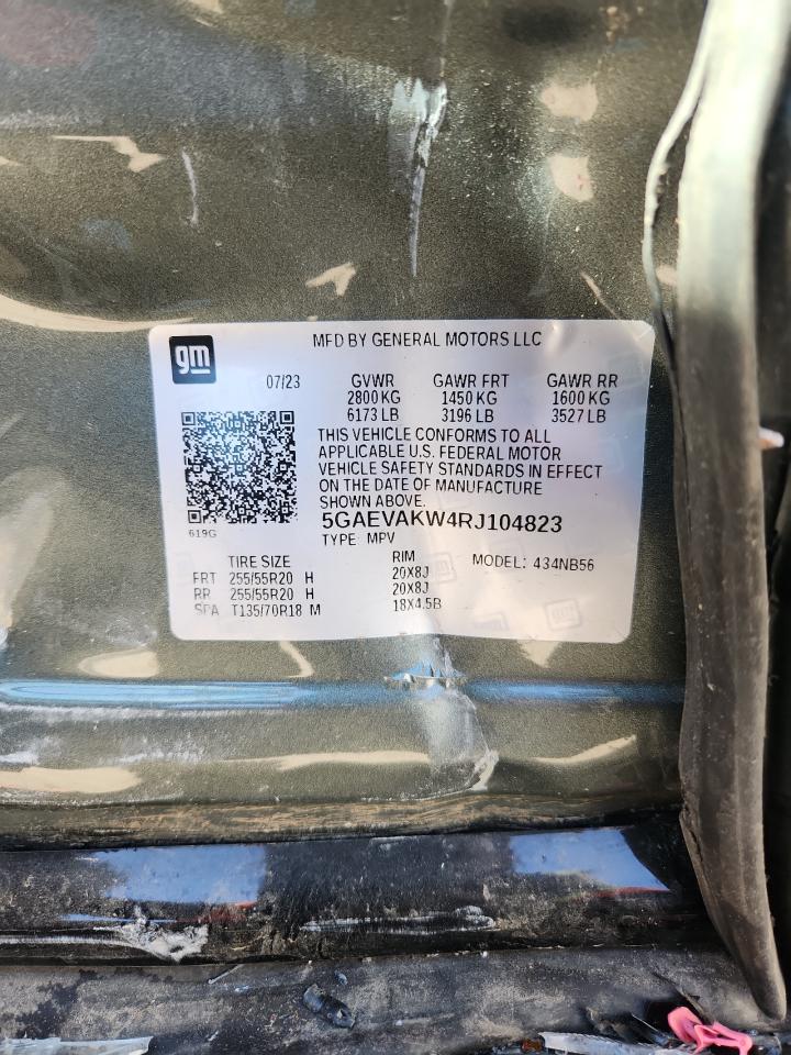 2024 Buick Enclave Essence Green vin: 5GAEVAKW4RJ104823