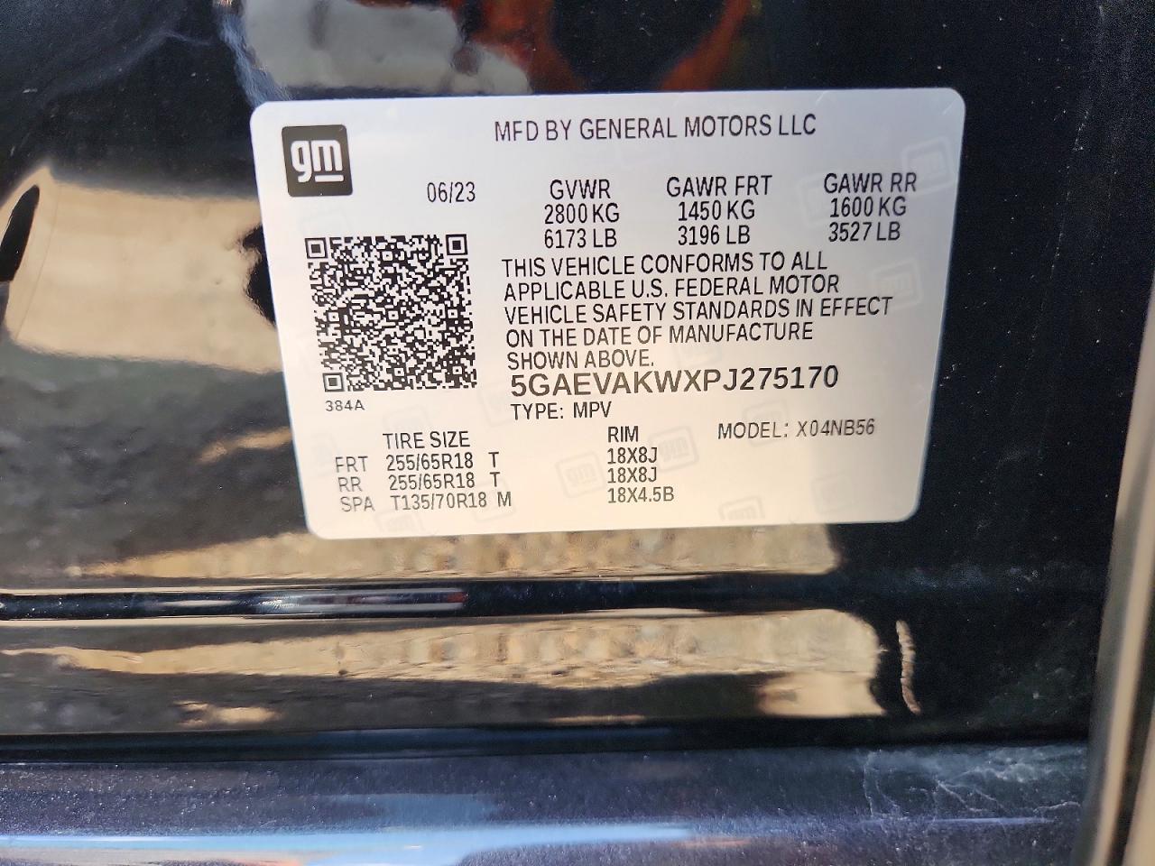 2023 Buick Enclave Essence Black vin: 5GAEVAKWXPJ275170