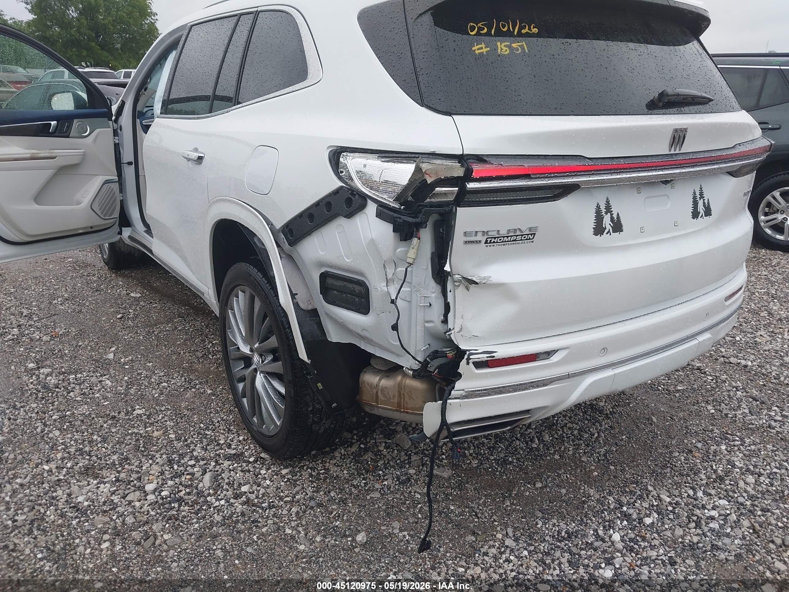 2025 Buick Enclave Avenir Fwd Белый vin: 5GAEVCRSXSJ106371