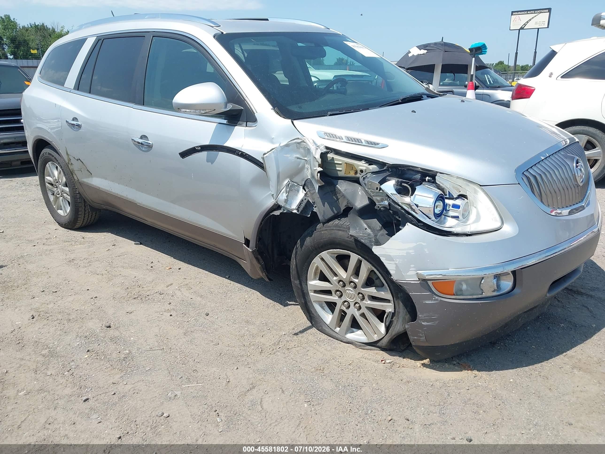2012 Buick Enclave   Silver vin: 5GAKRAED1CJ391255