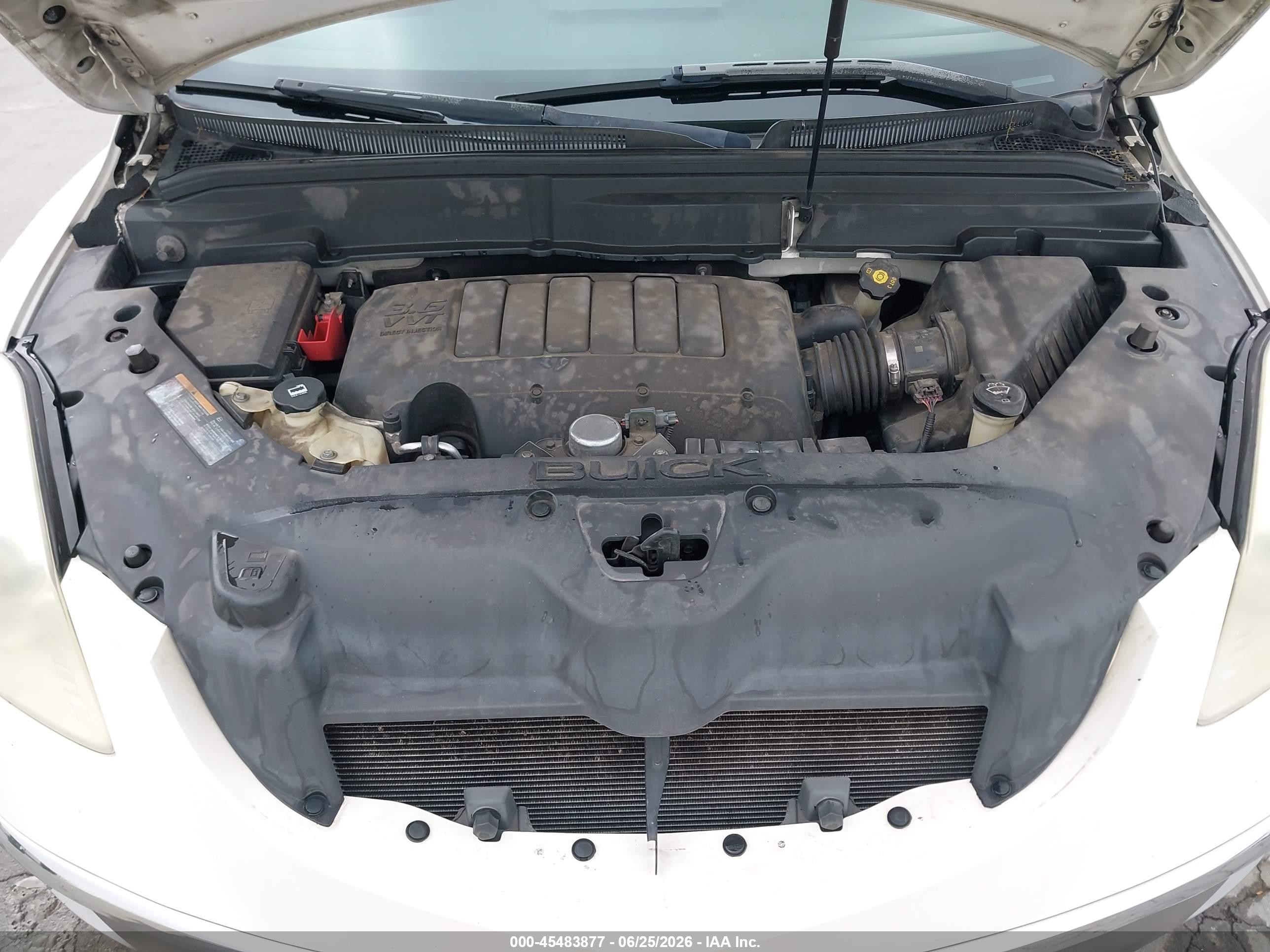 2011 Buick Enclave Cx White vin: 5GAKRAEDXBJ382990