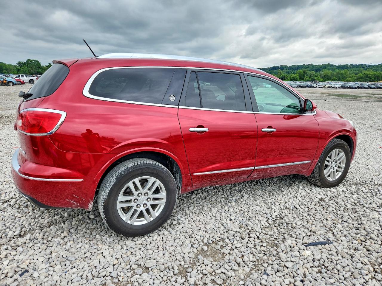 2014 Buick Enclave Red vin: 5GAKRAKD0EJ242651